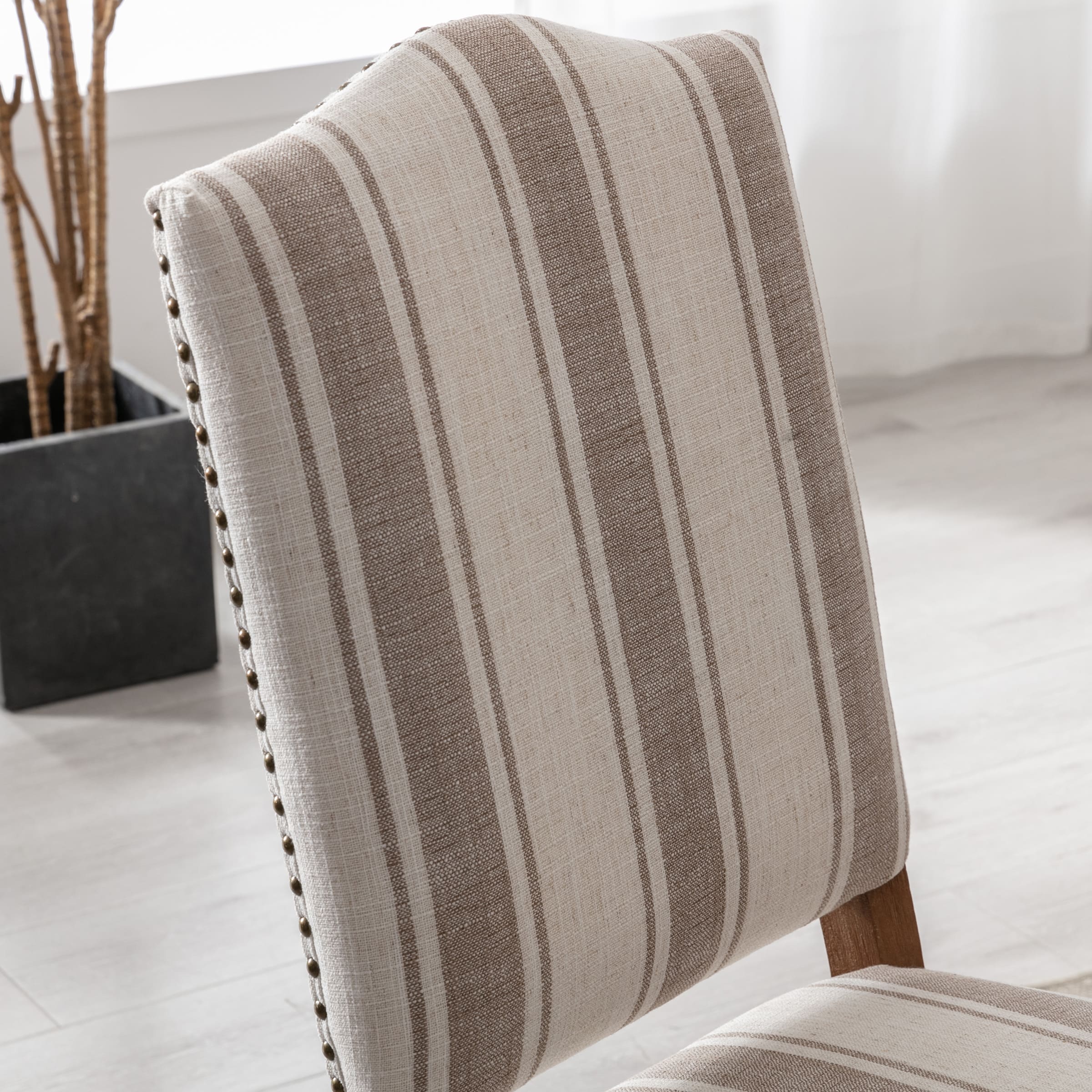 Wood High Back Dining Chairs Set of 2 - 1845DC & 10036DC - Image 6