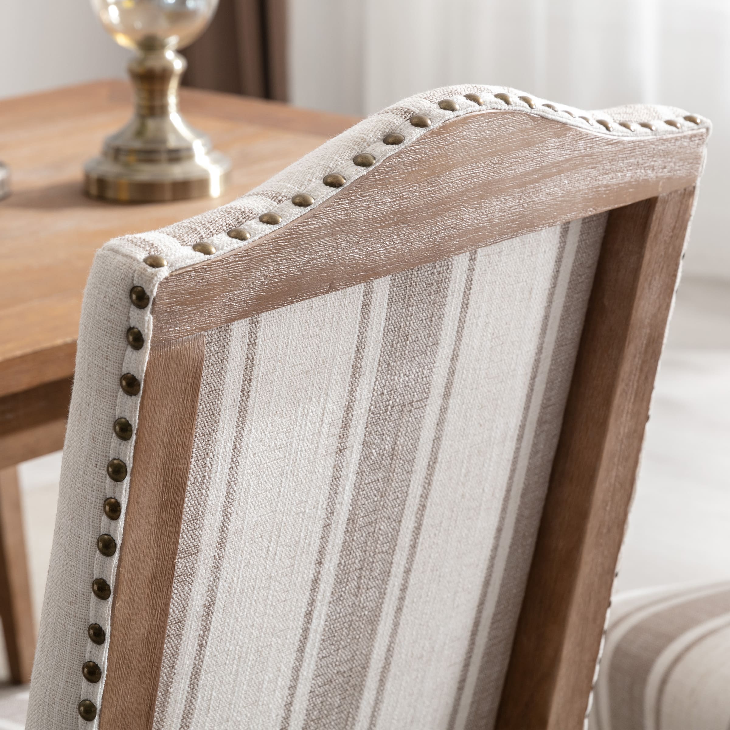 Wood High Back Dining Chairs Set of 2 - 1845DC & 10036DC - Image 7