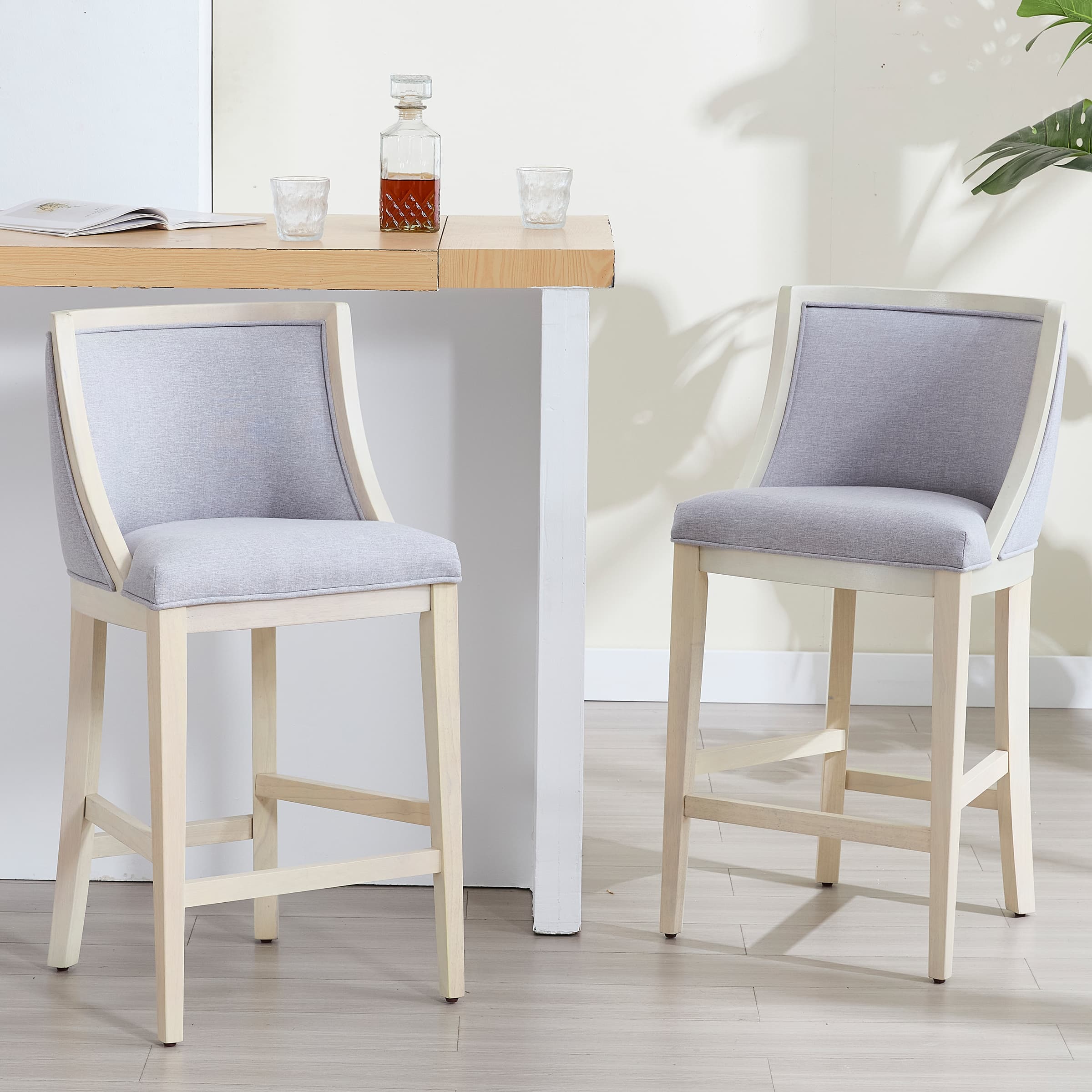 26”H Wood Counter Stools Set of 2 - 01911CS - Image 11