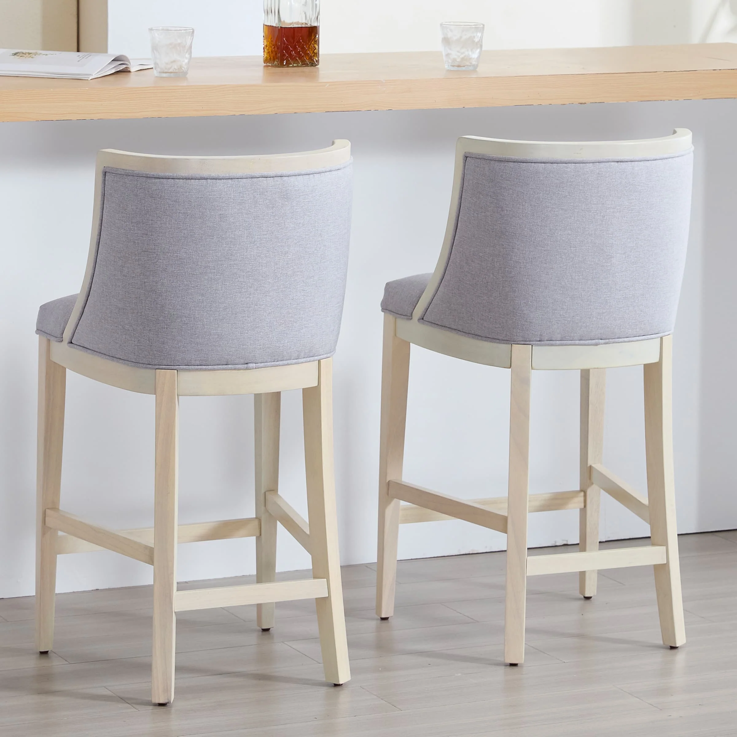 26”H Wood Counter Stools Set of 2 - 01911CS - Image 13