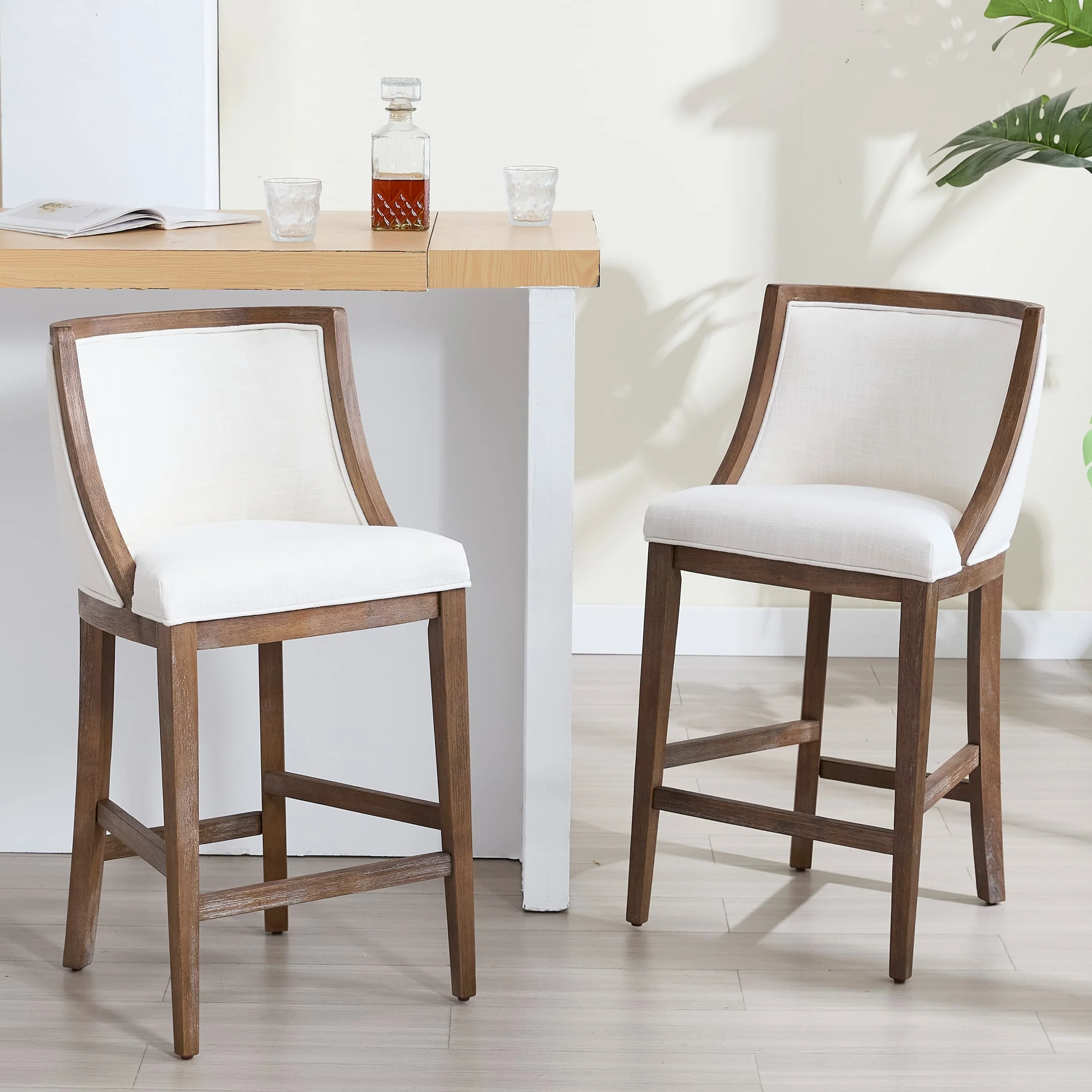 26”H Wood Counter Stools Set of 2 - 01911CS - Image 18
