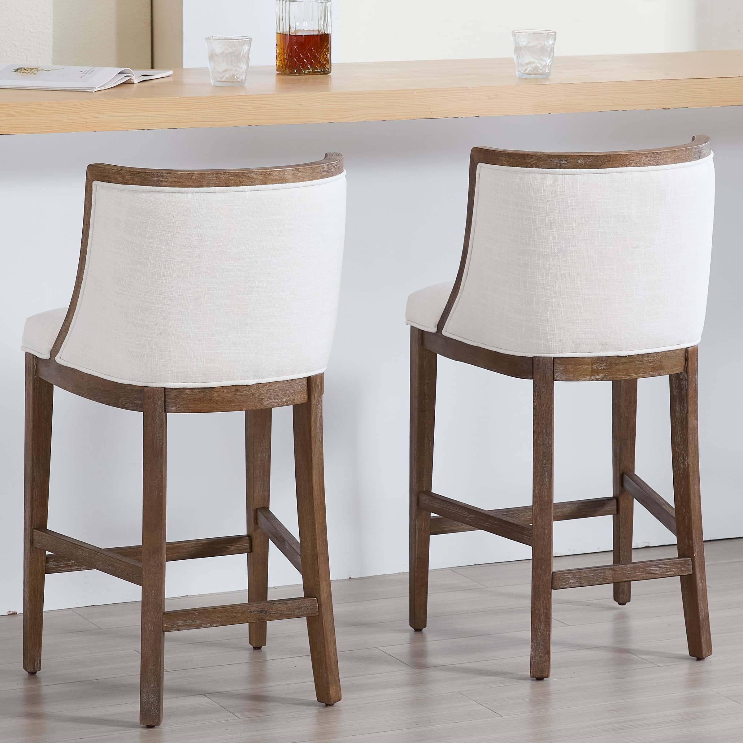 26”H Wood Counter Stools Set of 2 - 01911CS - Image 20