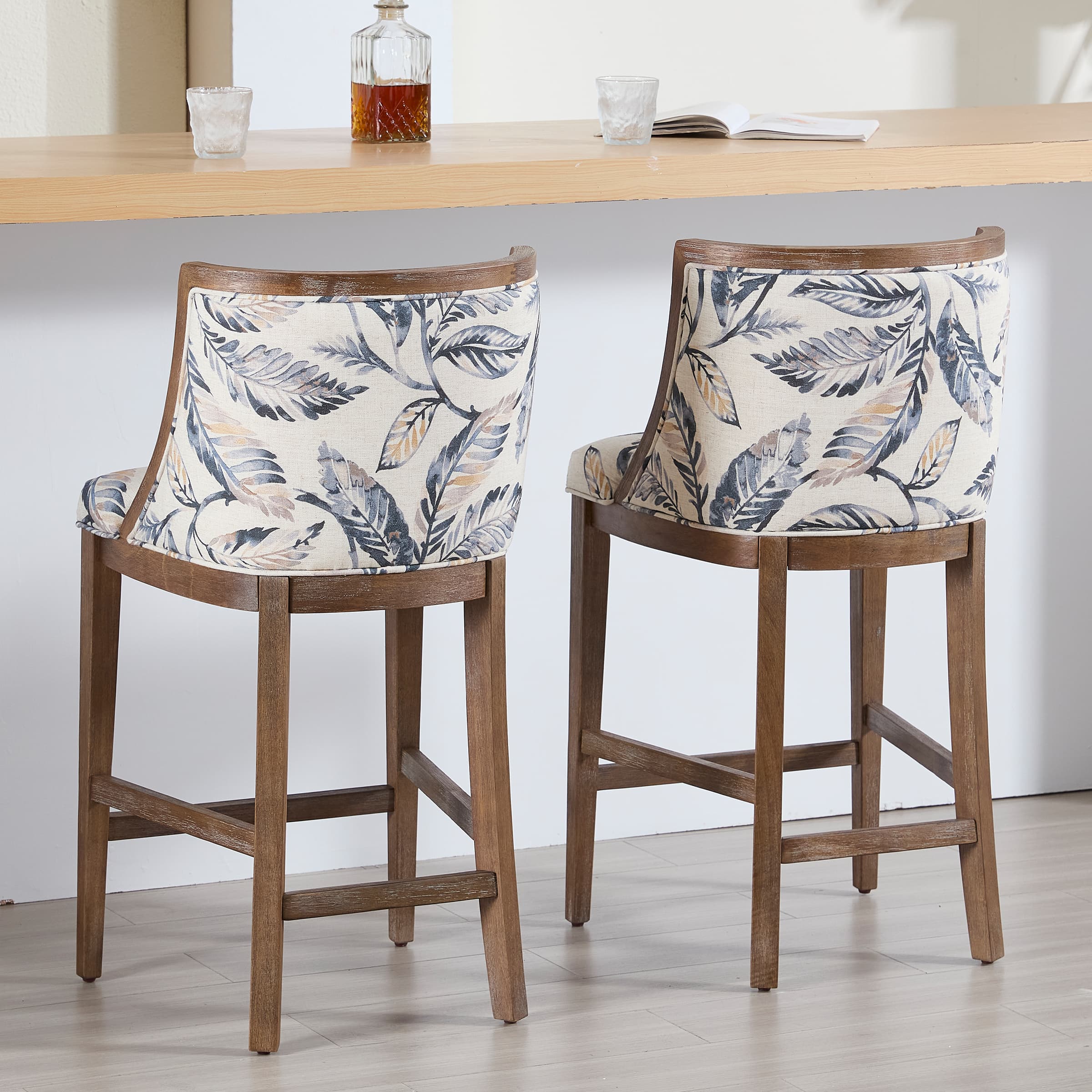26”H Wood Counter Stools Set of 2 - 01911CS - Image 3