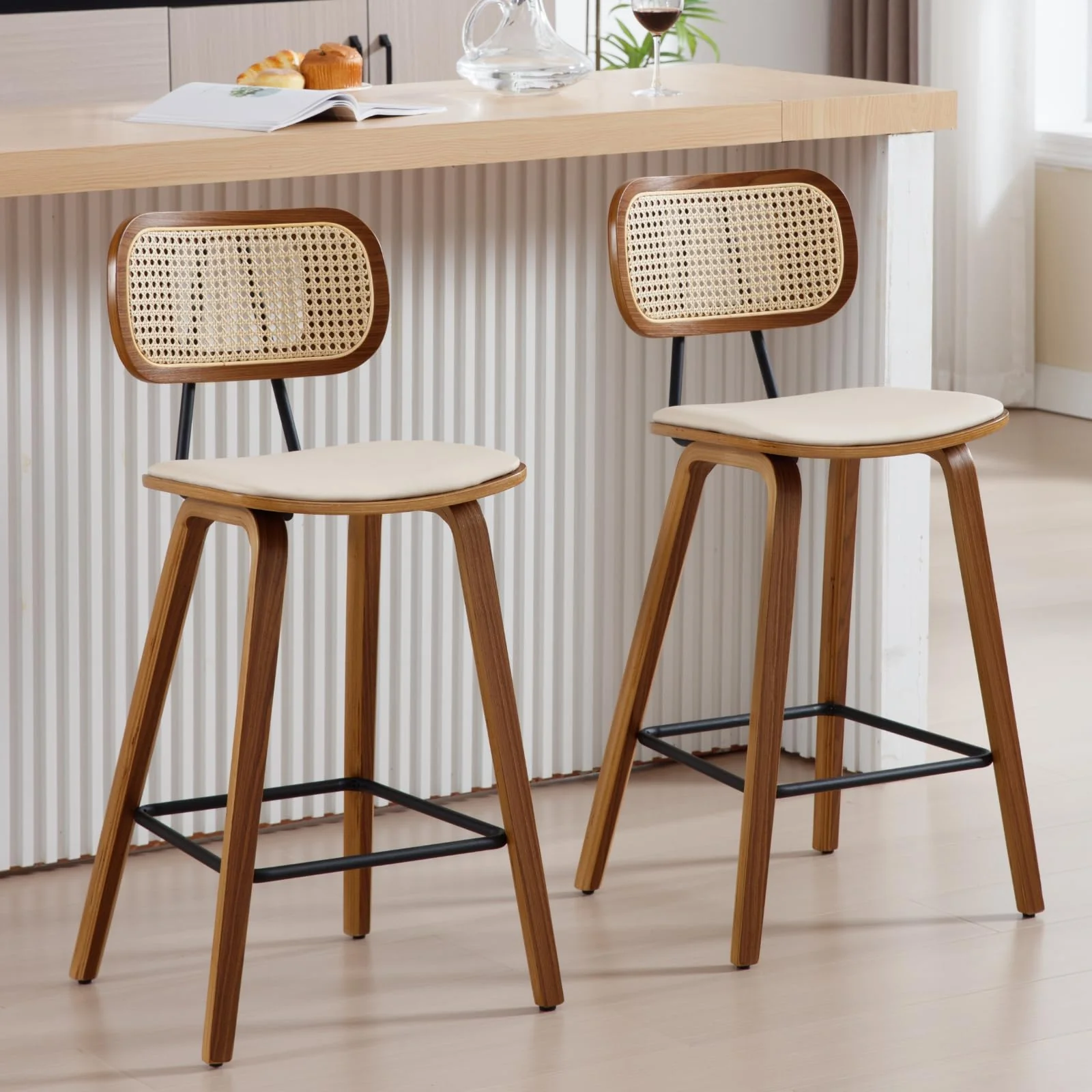 26"H Mid-Century Counter Stools Set of 2 - 7734CS - Image 3