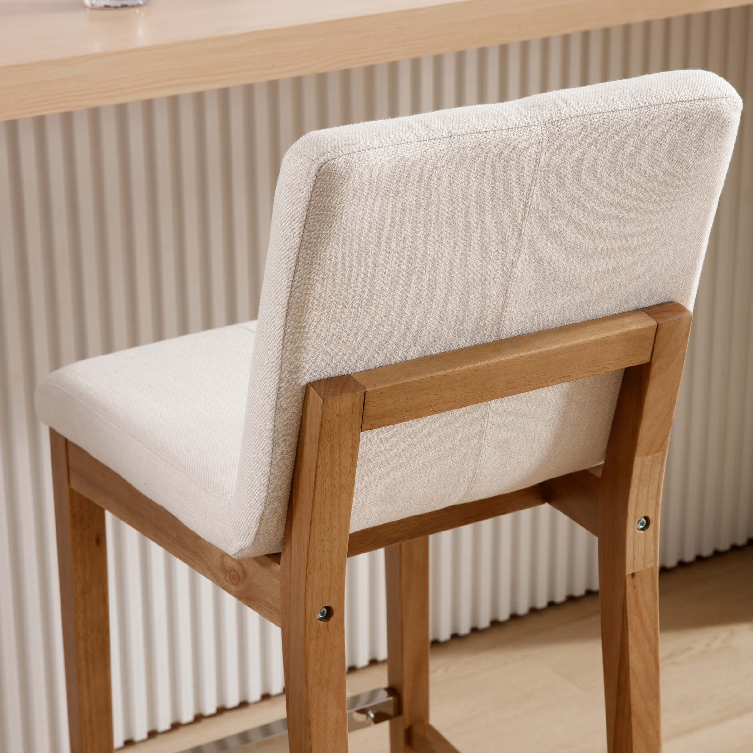 26"H & 30"H Modern Wood Stools Set of 2 - 5730 - Image 48