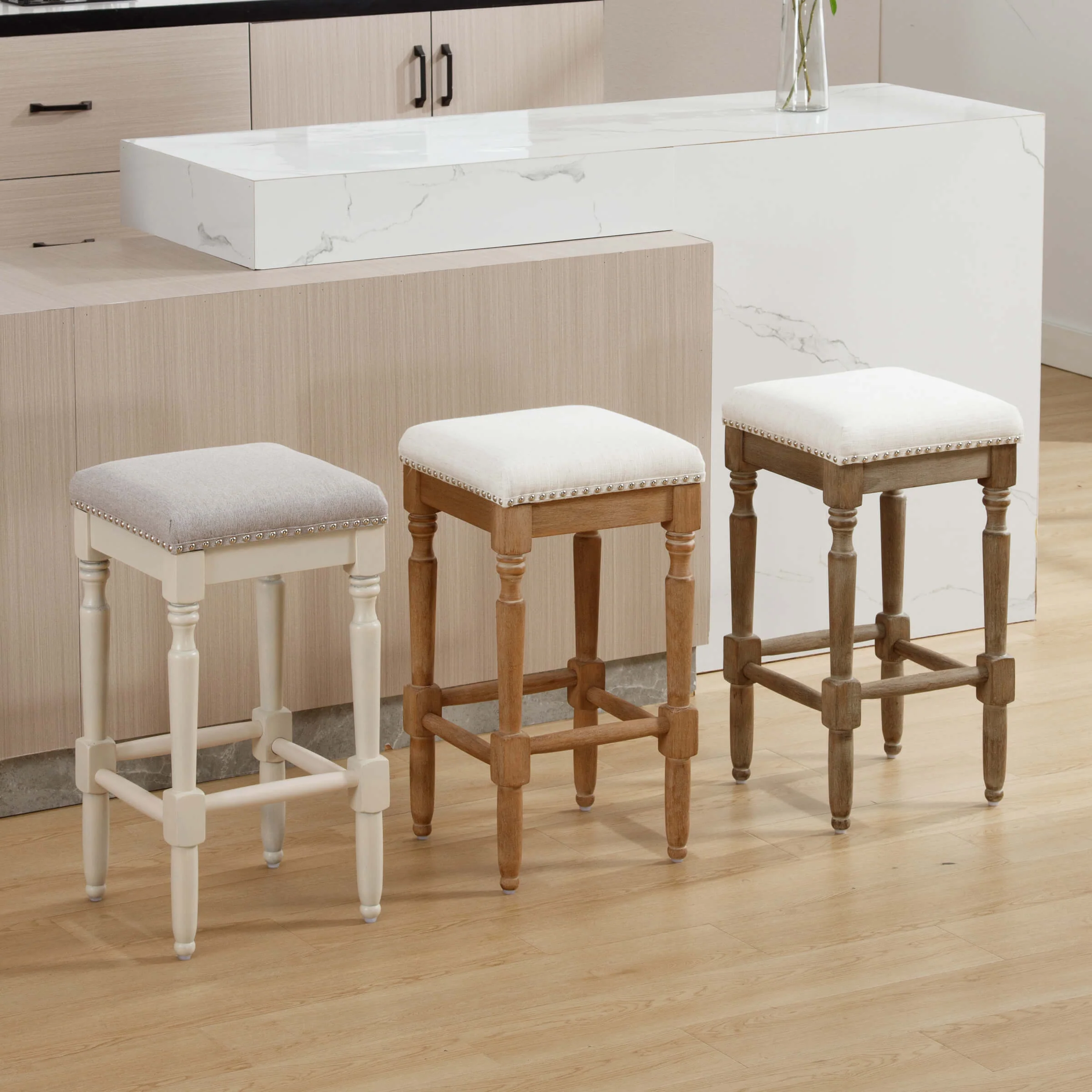 26"H Saddle Backless Counter Stools Set of 2 - XX30CS - Image 26