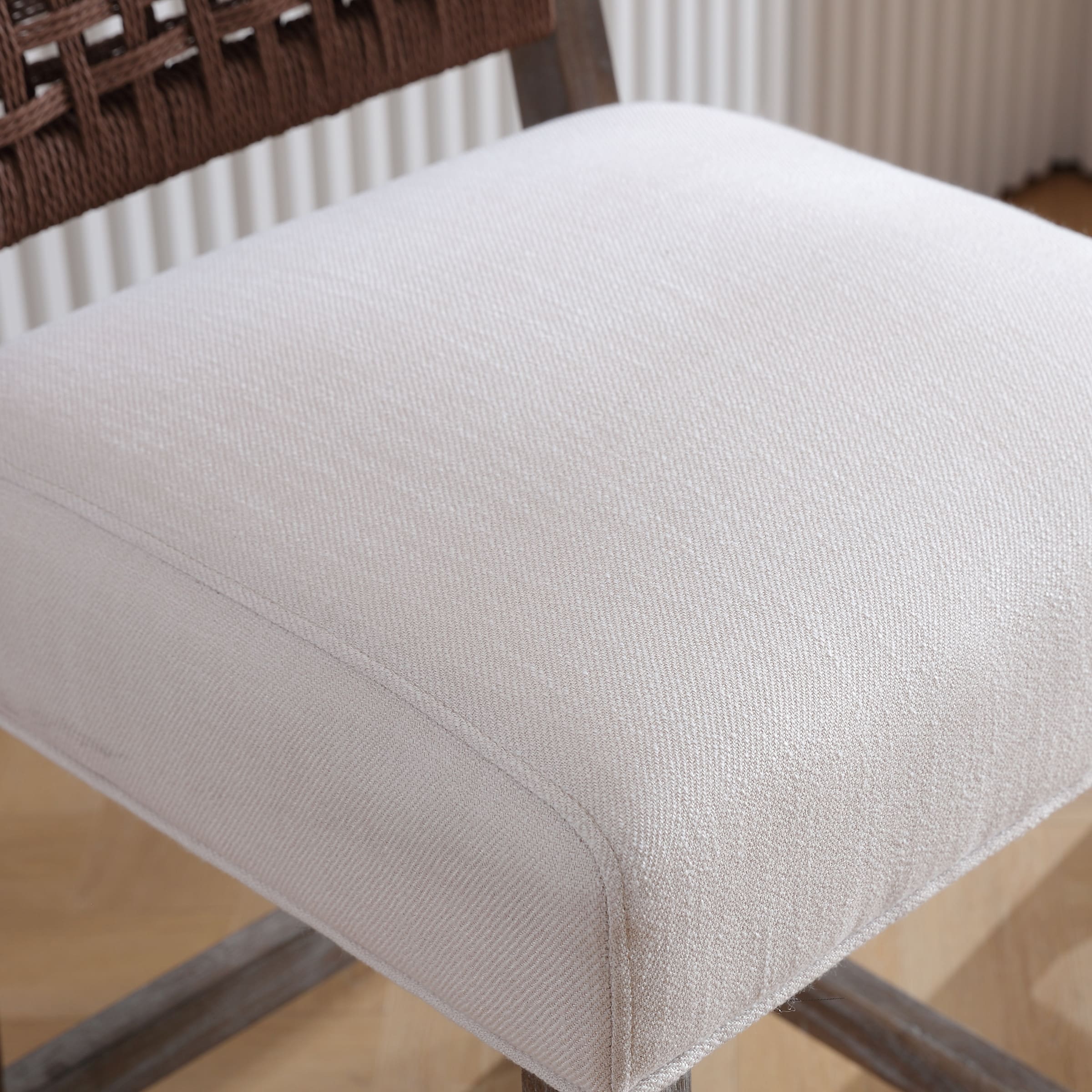 27"H Farmhouse Woven Backrest Counter Stools Set of 2 - 2227CS - Image 11