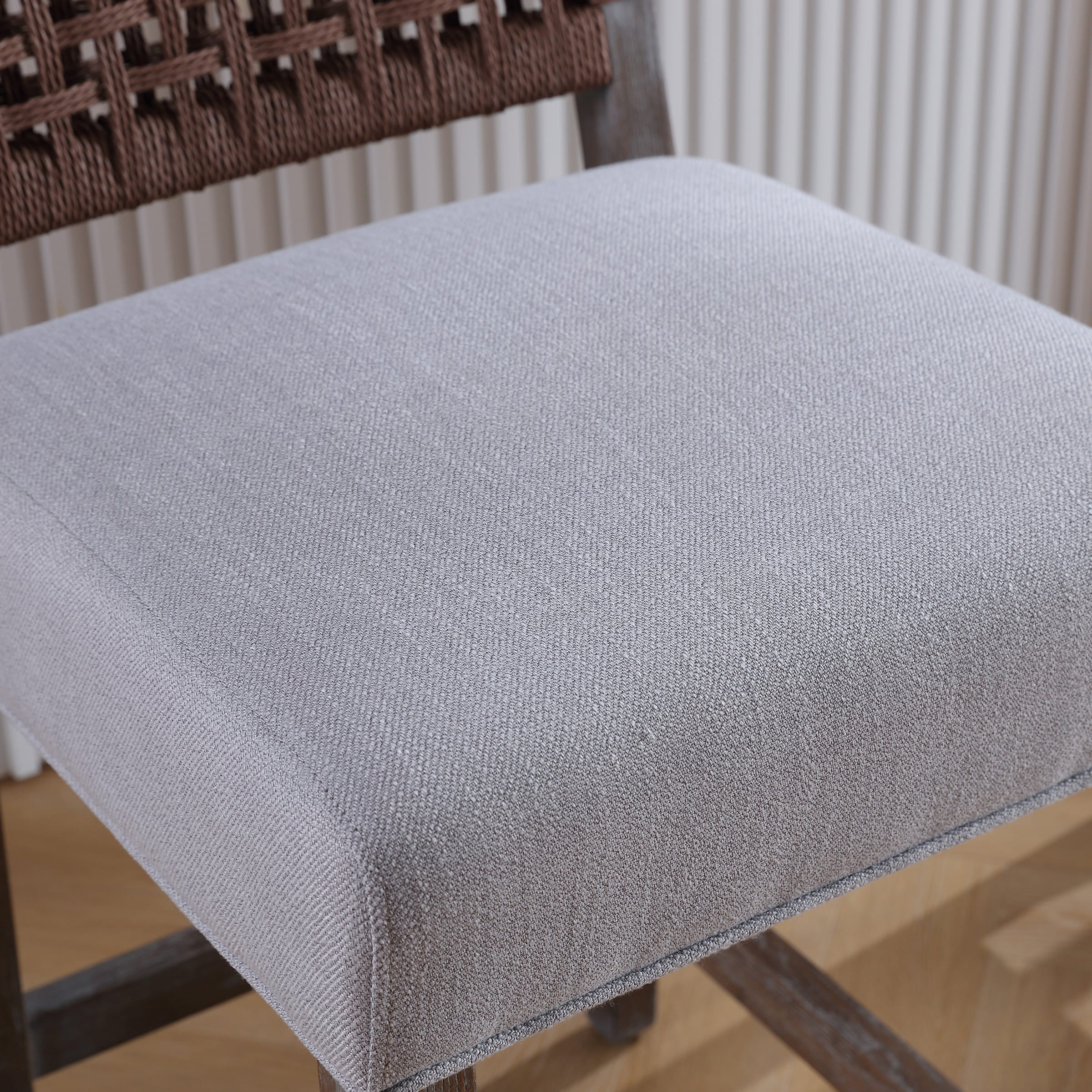 27"H Farmhouse Woven Backrest Counter Stools Set of 2 - 2227CS - Image 20