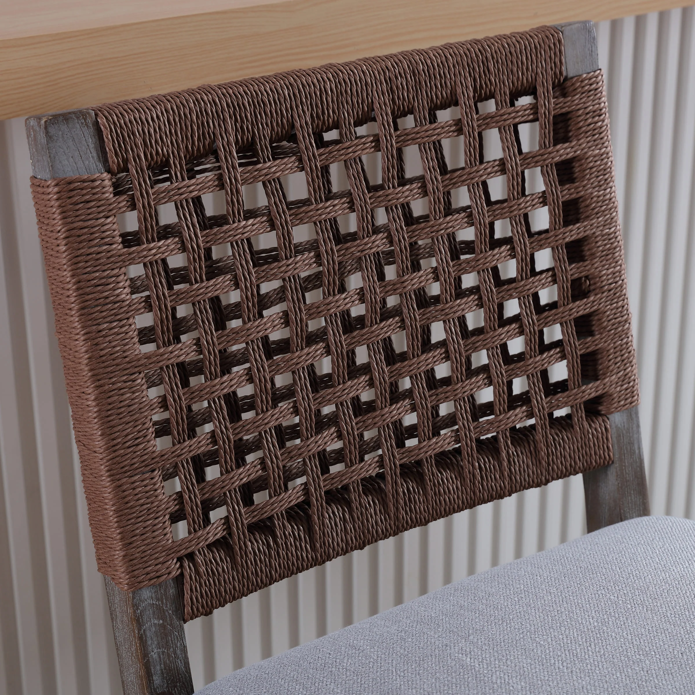 27"H Farmhouse Woven Backrest Counter Stools Set of 2 - 2227CS - Image 22