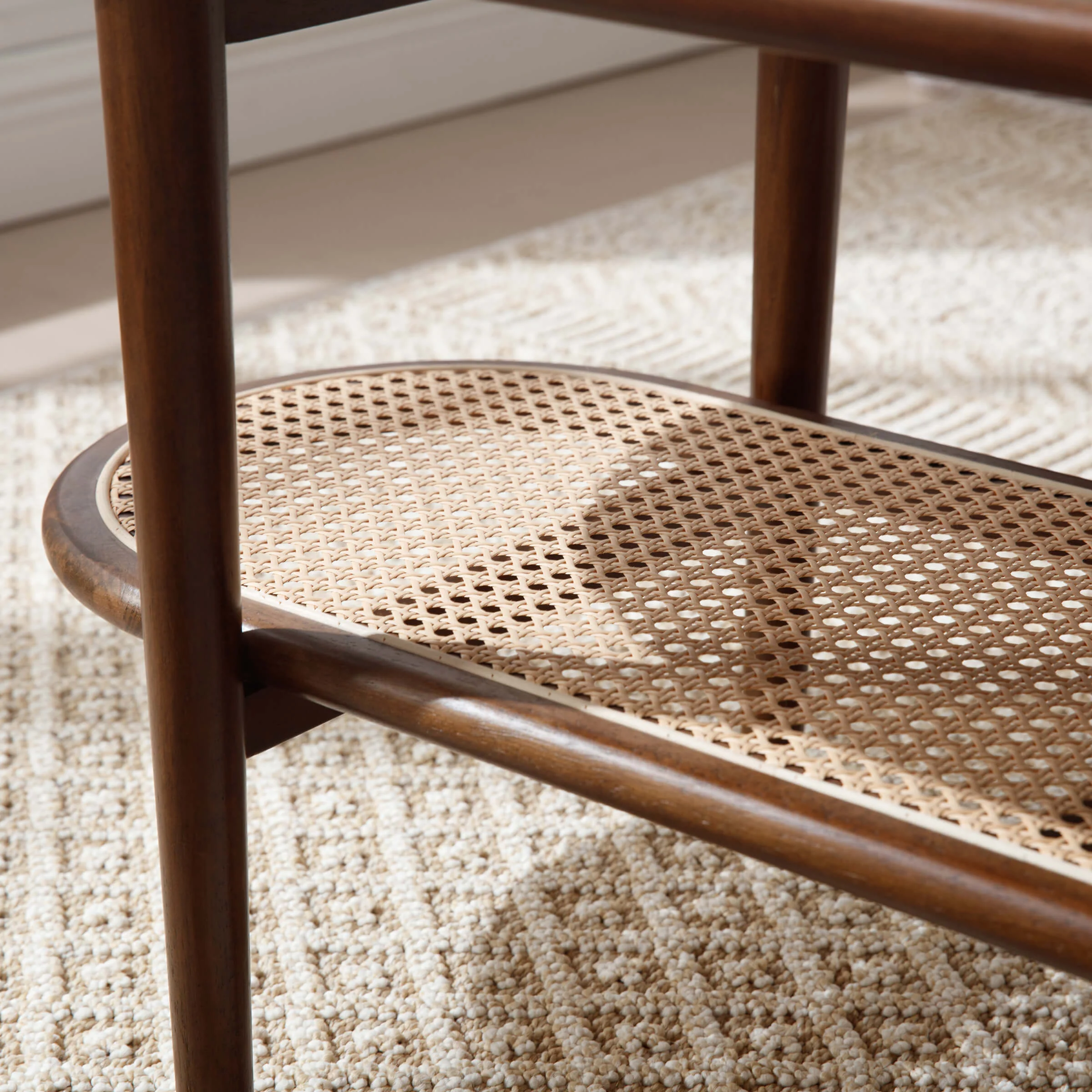 39.5"W Oval Center Rattan Wood Coffee Table - XX11CT - Image 7