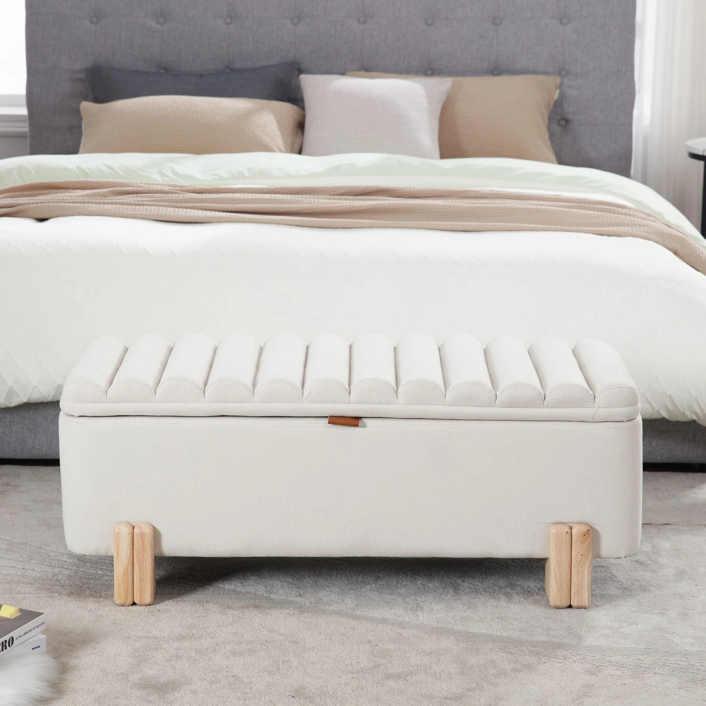 45" Rectangle Storage Bench Entryway Bench - 2632BH - Image 11