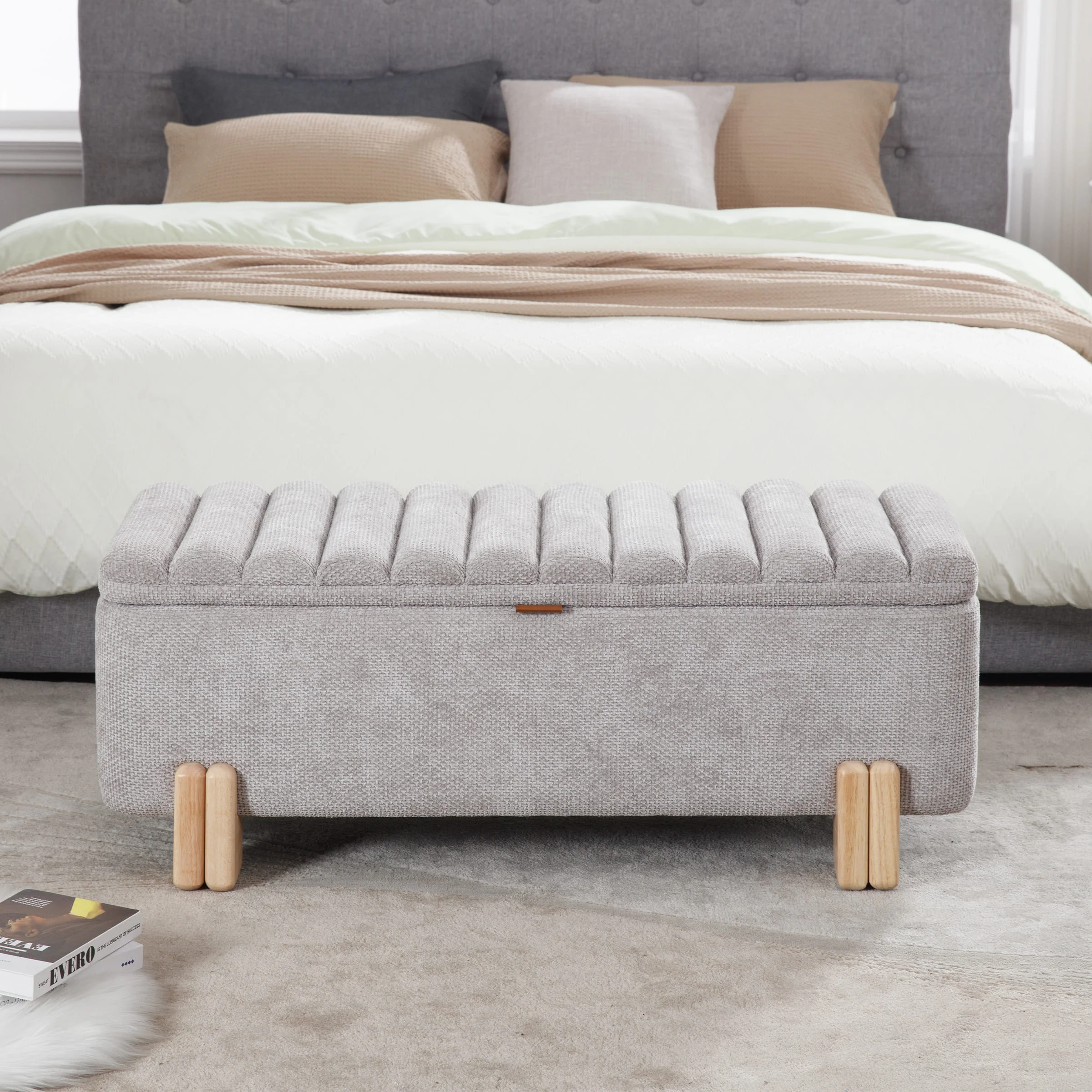 45" Rectangle Storage Bench Entryway Bench - 2632BH - Image 19