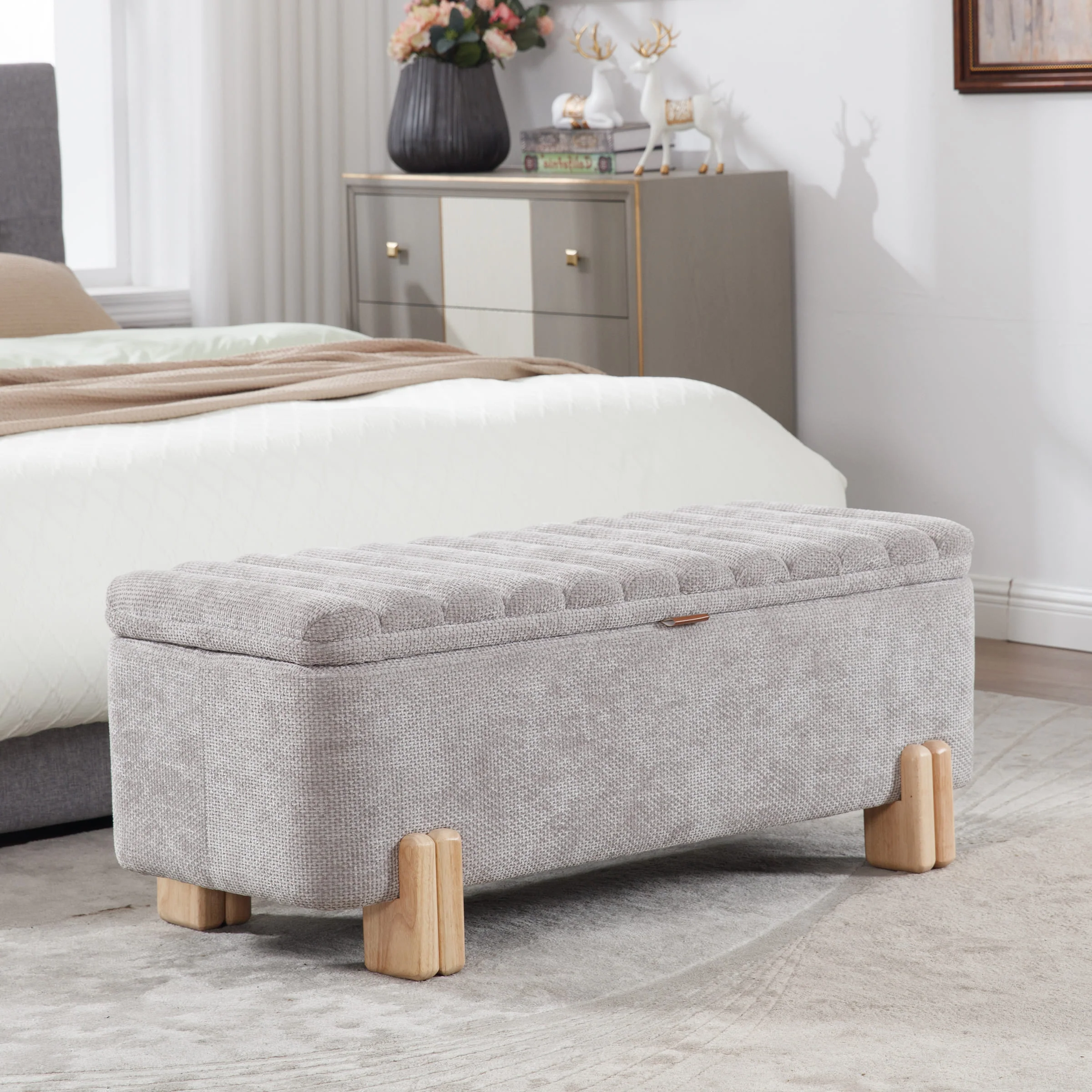 45" Rectangle Storage Bench Entryway Bench - 2632BH - Image 20