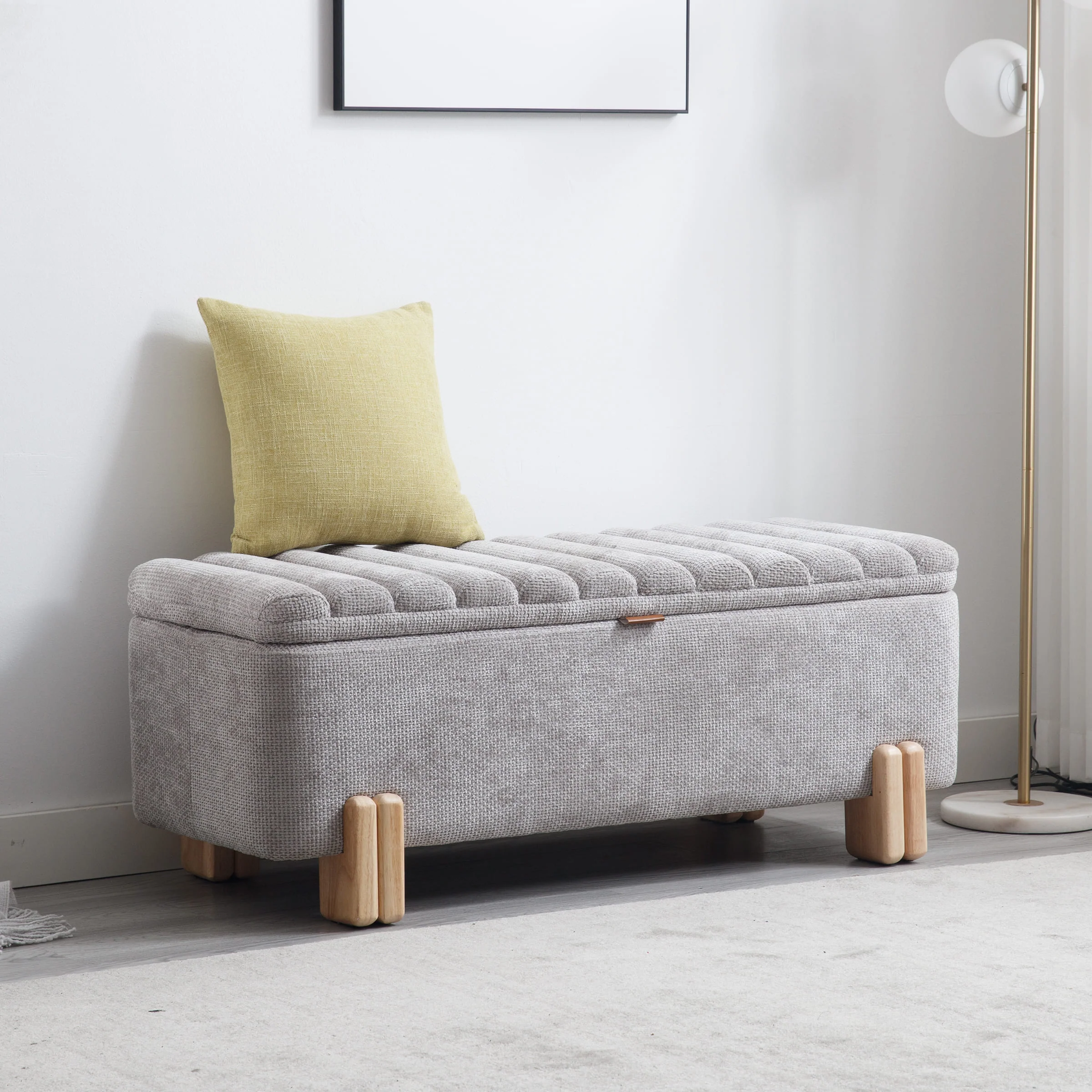 45" Rectangle Storage Bench Entryway Bench - 2632BH - Image 21