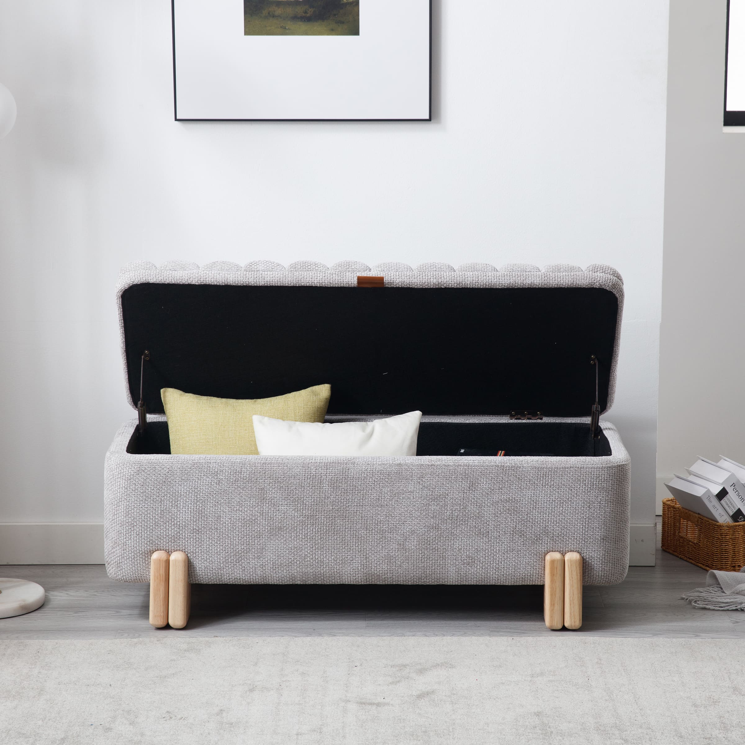 45" Rectangle Storage Bench Entryway Bench - 2632BH - Image 22