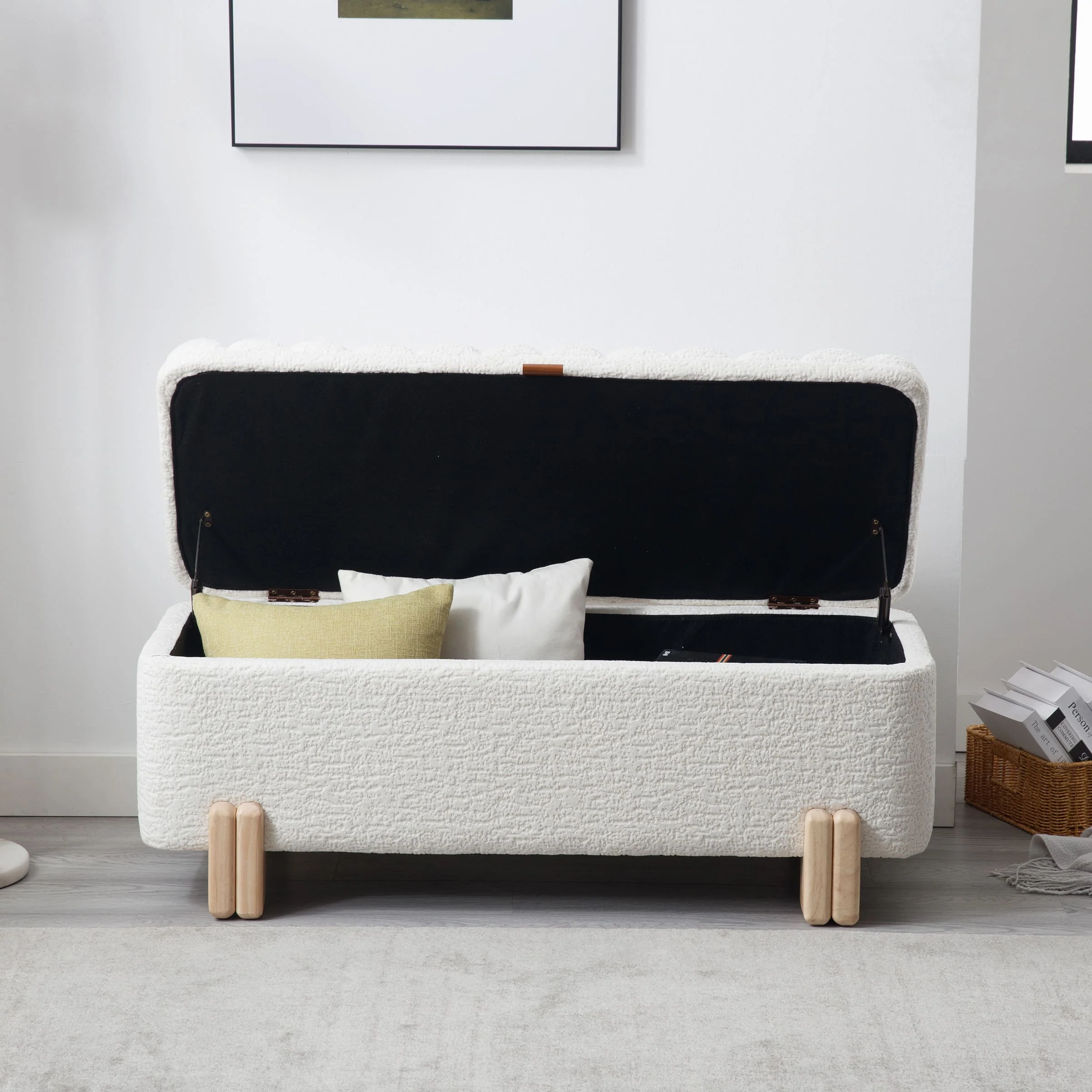 45" Rectangle Storage Bench Entryway Bench - 2632BH - Image 4