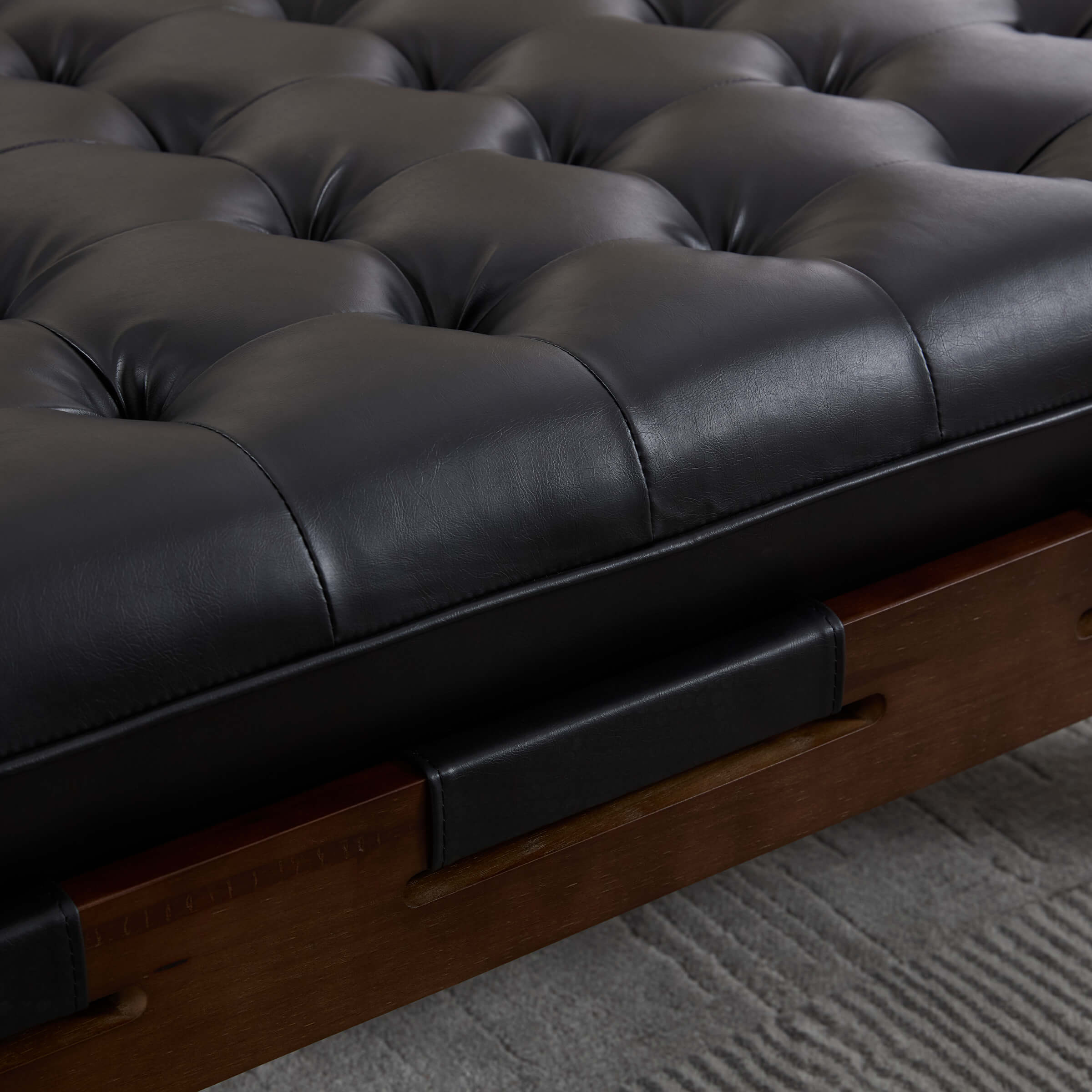 Leather Ottoman Coffee Table - 63051 & 6305CT - Image 11
