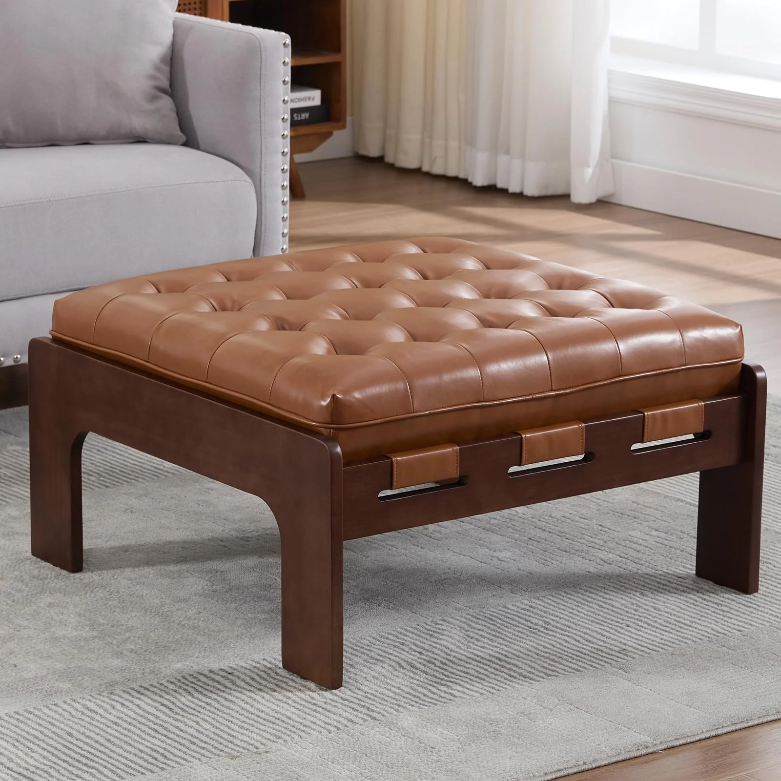 Leather Ottoman Coffee Table - 63051 & 6305CT - Image 15