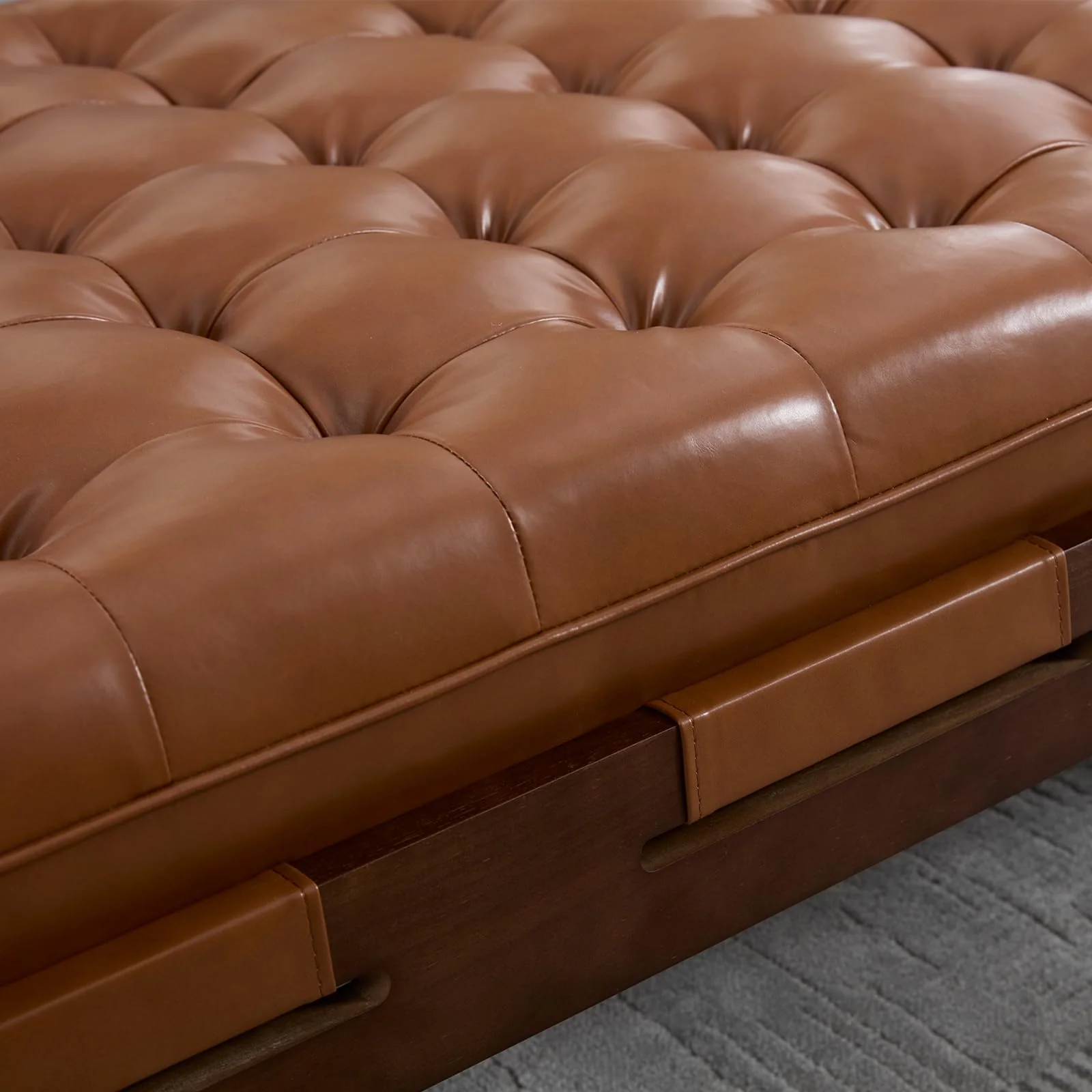 Leather Ottoman Coffee Table - 63051 & 6305CT - Image 18