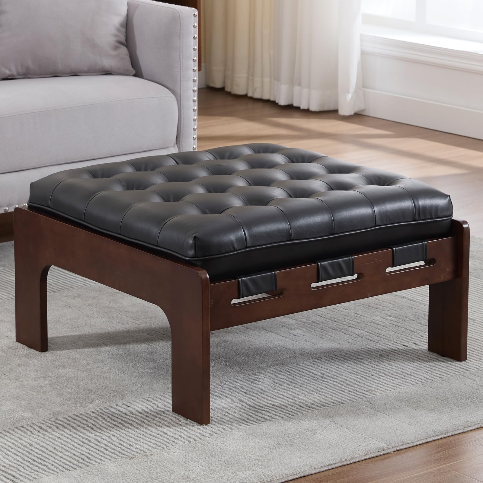 Leather Ottoman Coffee Table - 63051 & 6305CT - Image 22