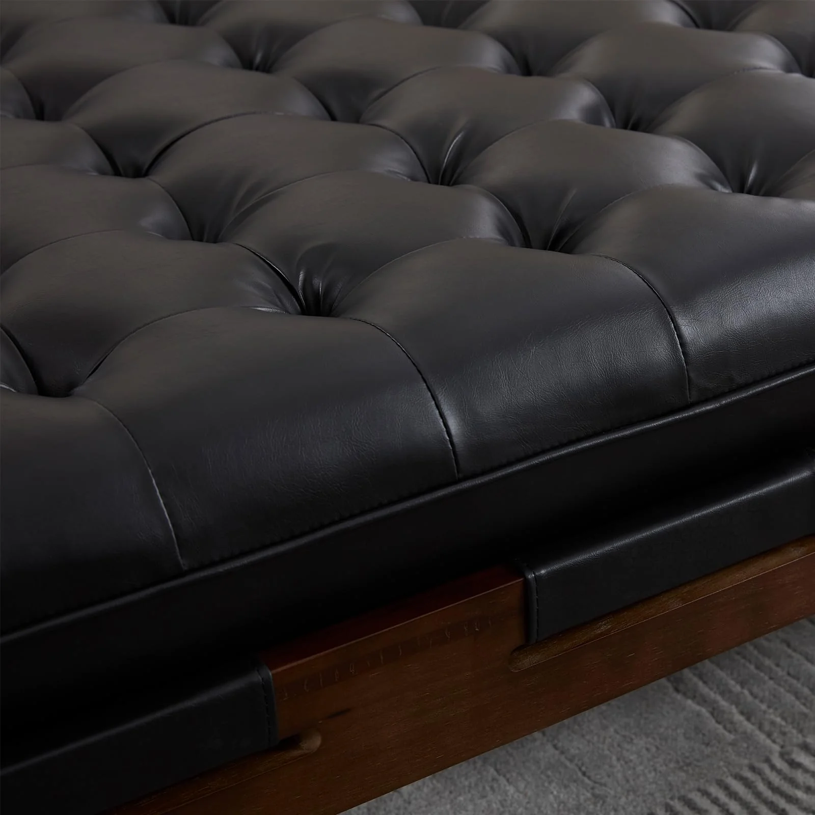 Leather Ottoman Coffee Table - 63051 & 6305CT - Image 24
