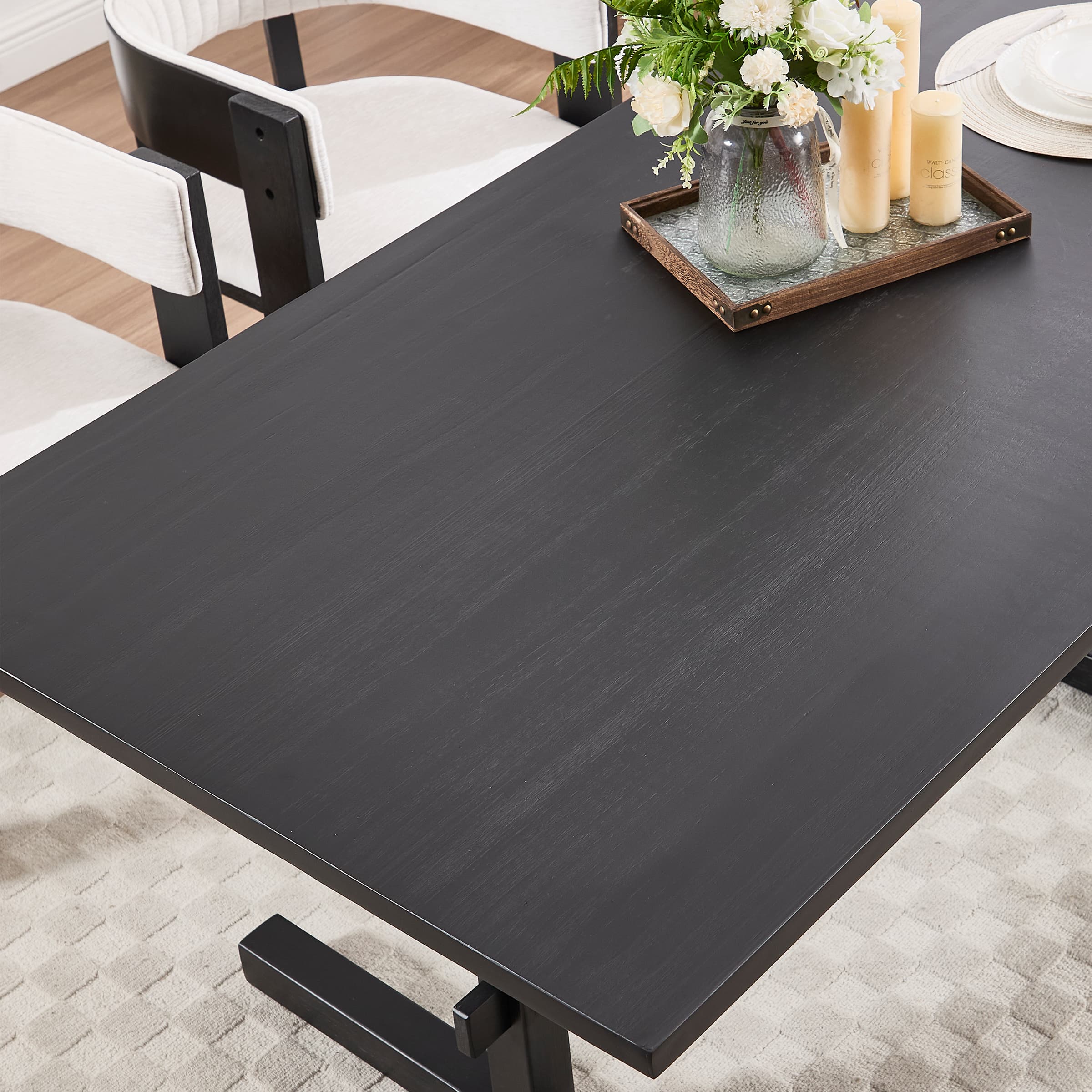 63"W Farmhouse Rectangular Wood Dining Table - 22837DT - Image 14