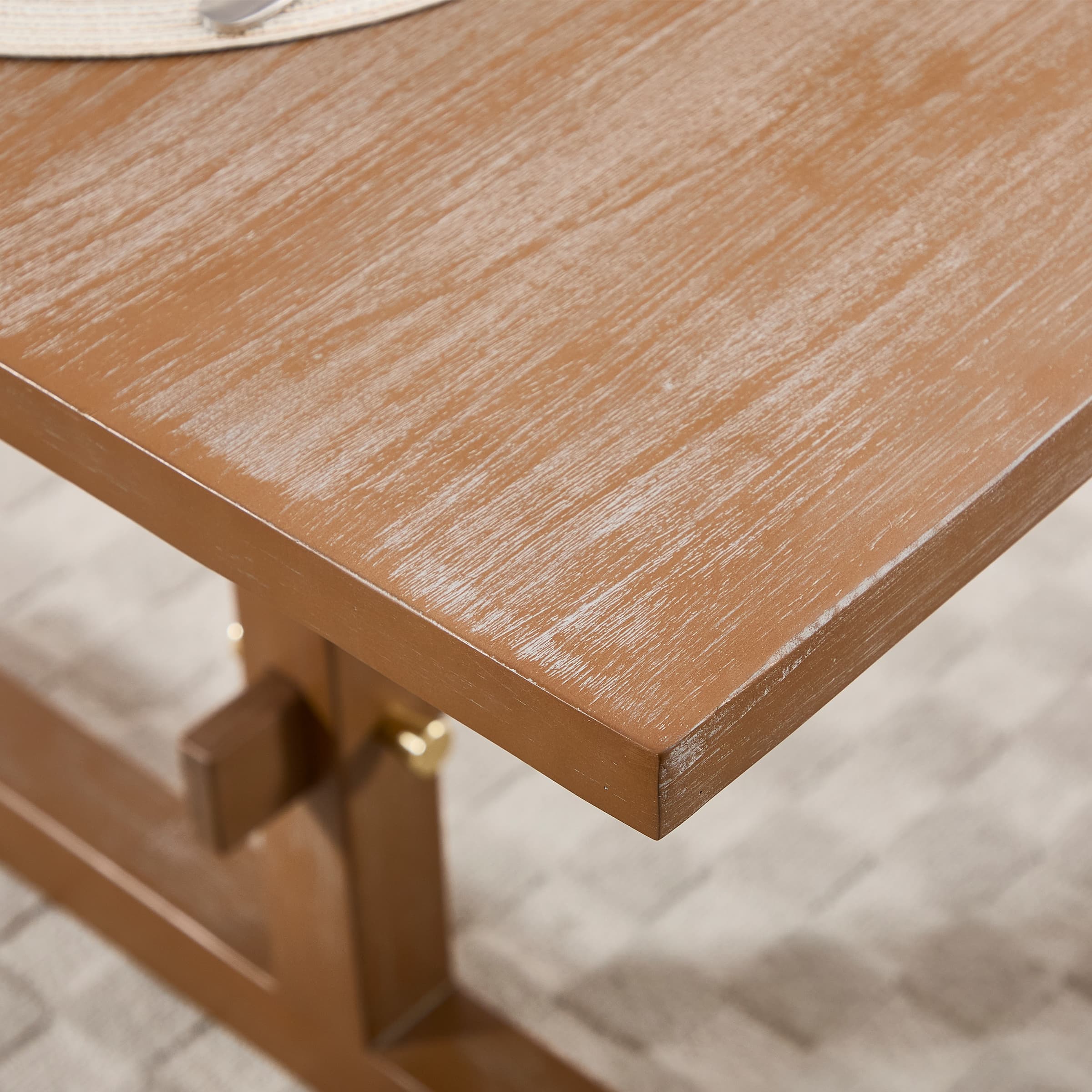 63"W Farmhouse Rectangular Wood Dining Table - 22837DT - Image 5