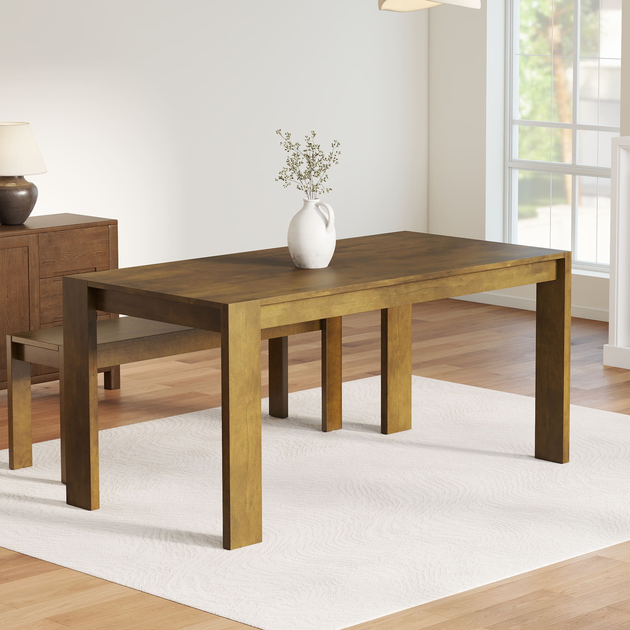 63" Large Kitchen Long Dining Table with Wood Legs - 0001DT - Image 13
