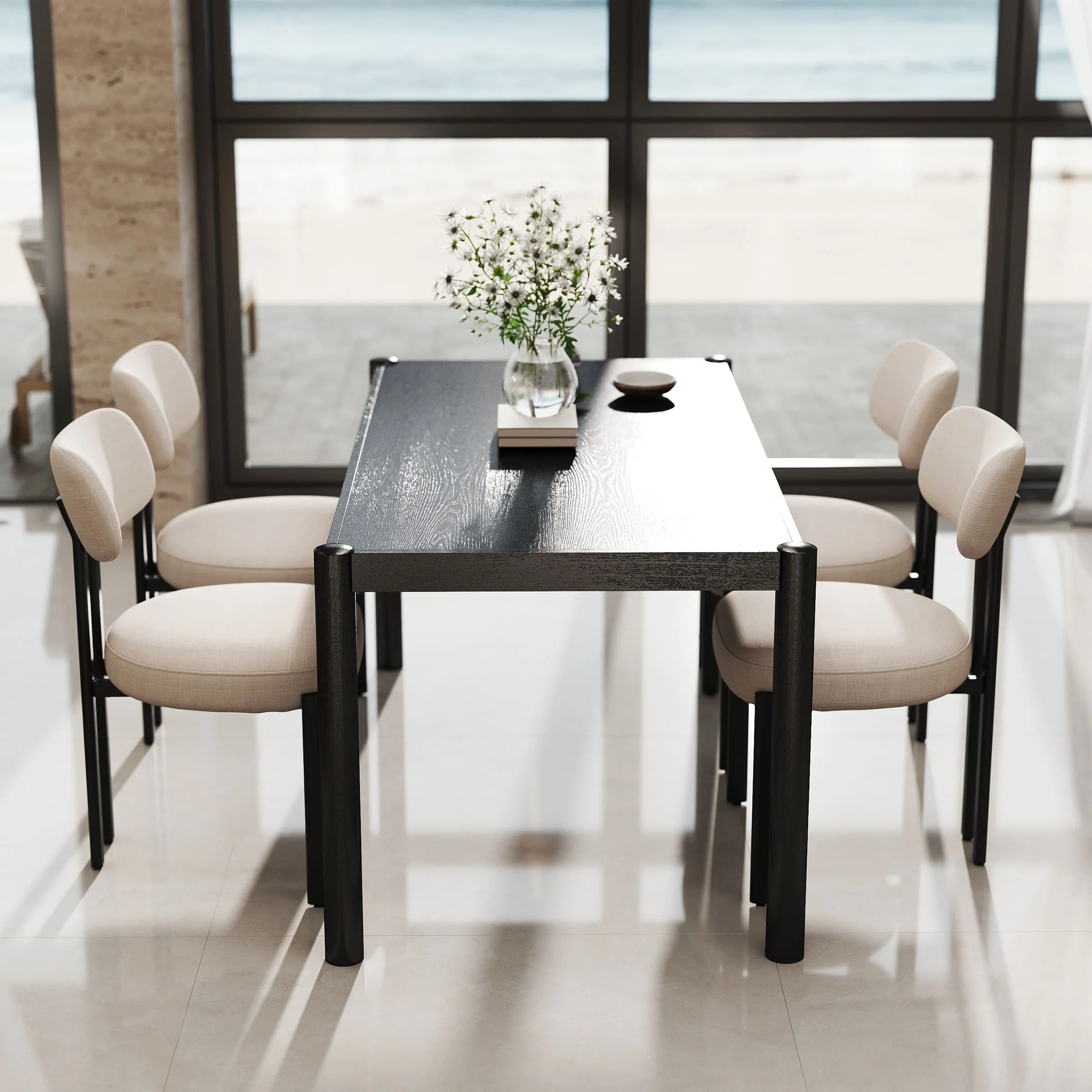 64.5"W Modern Rectangular Dining Table - 20440DT - Image 13