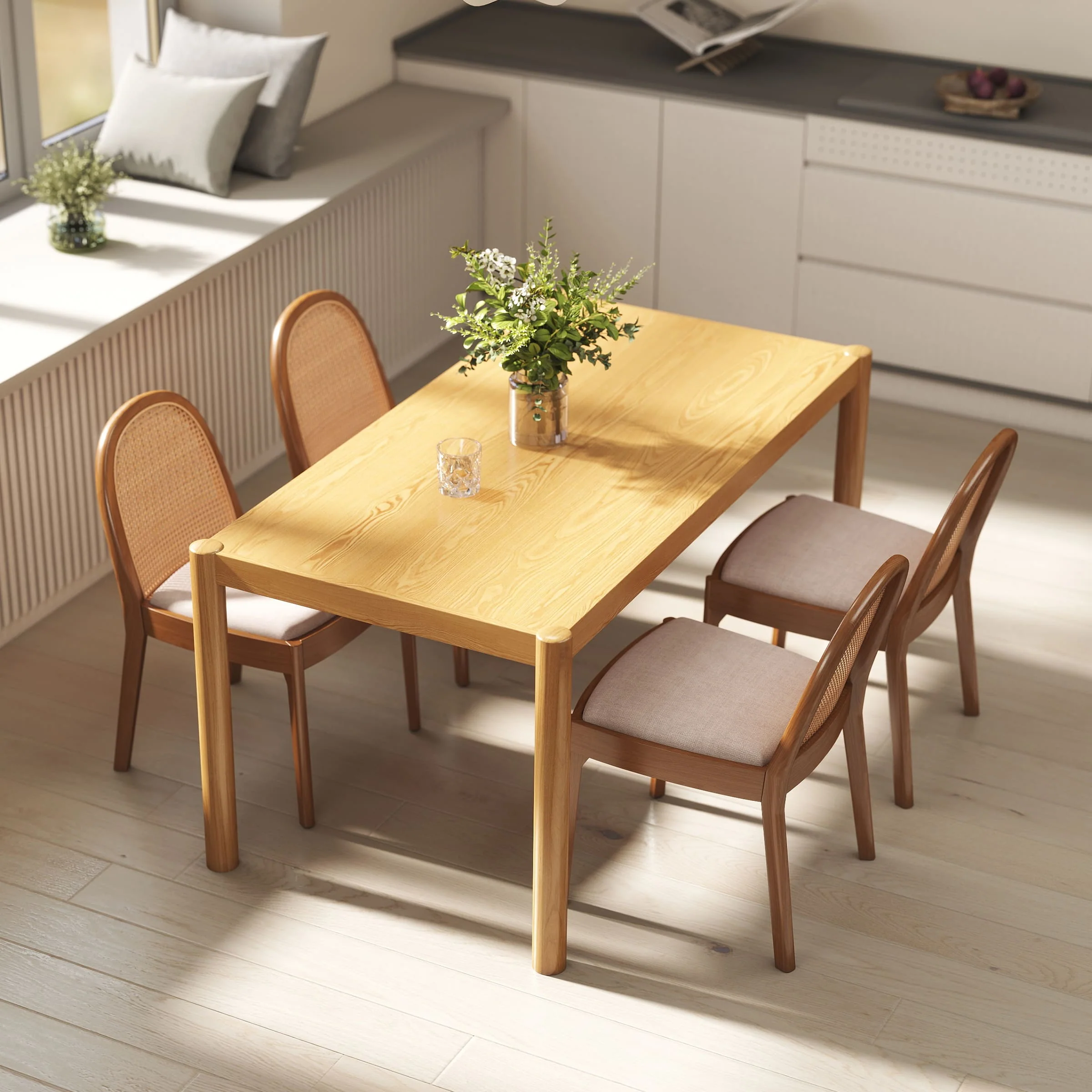64.5"W Modern Rectangular Dining Table - 20440DT - Image 3