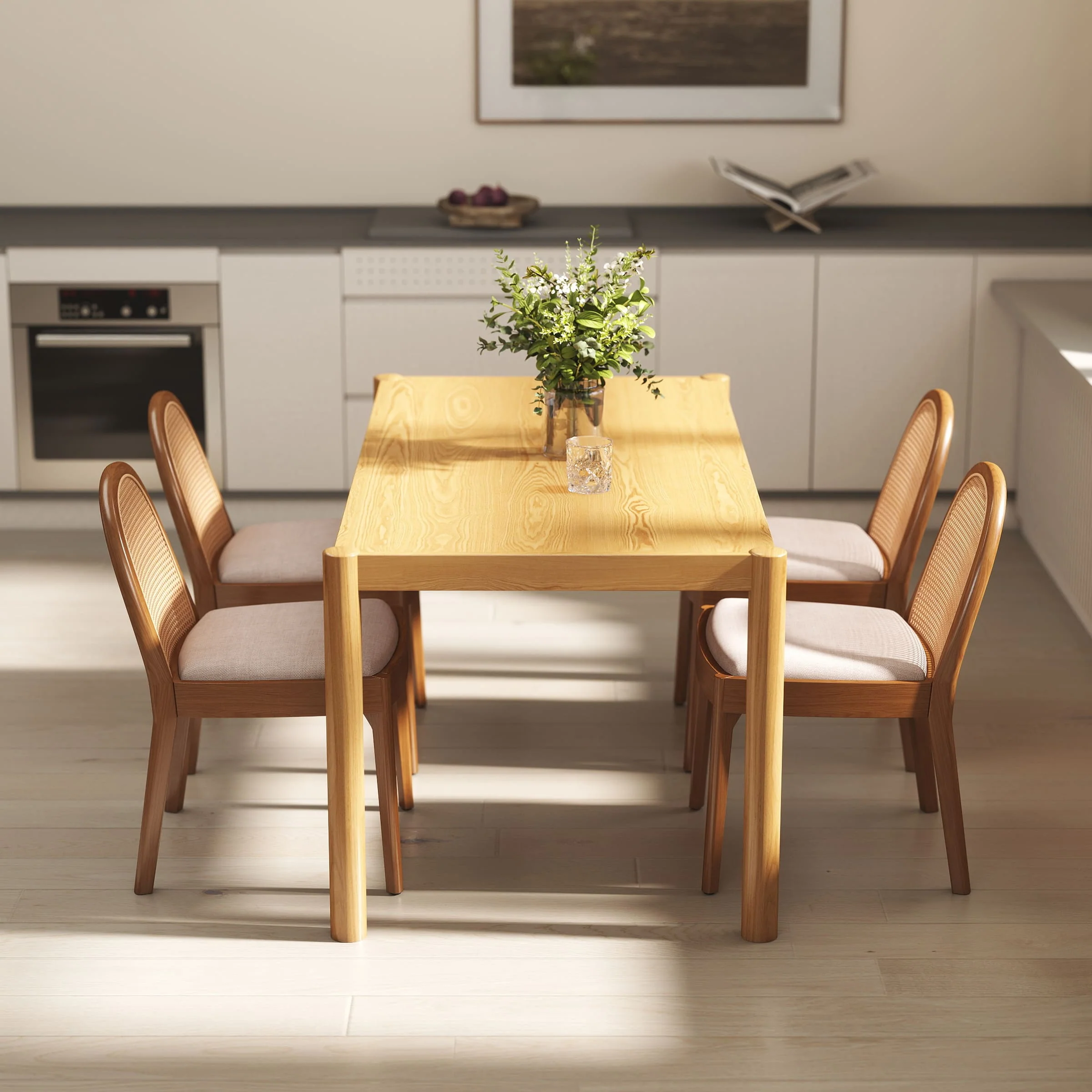 64.5"W Modern Rectangular Dining Table - 20440DT - Image 4
