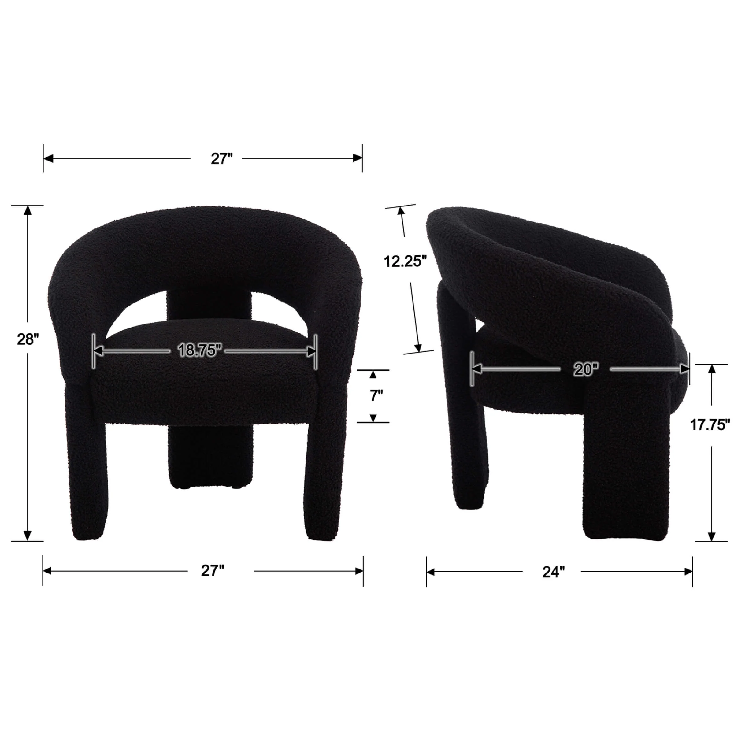 Accent Chair With Round Back - 3957AC - Image 16