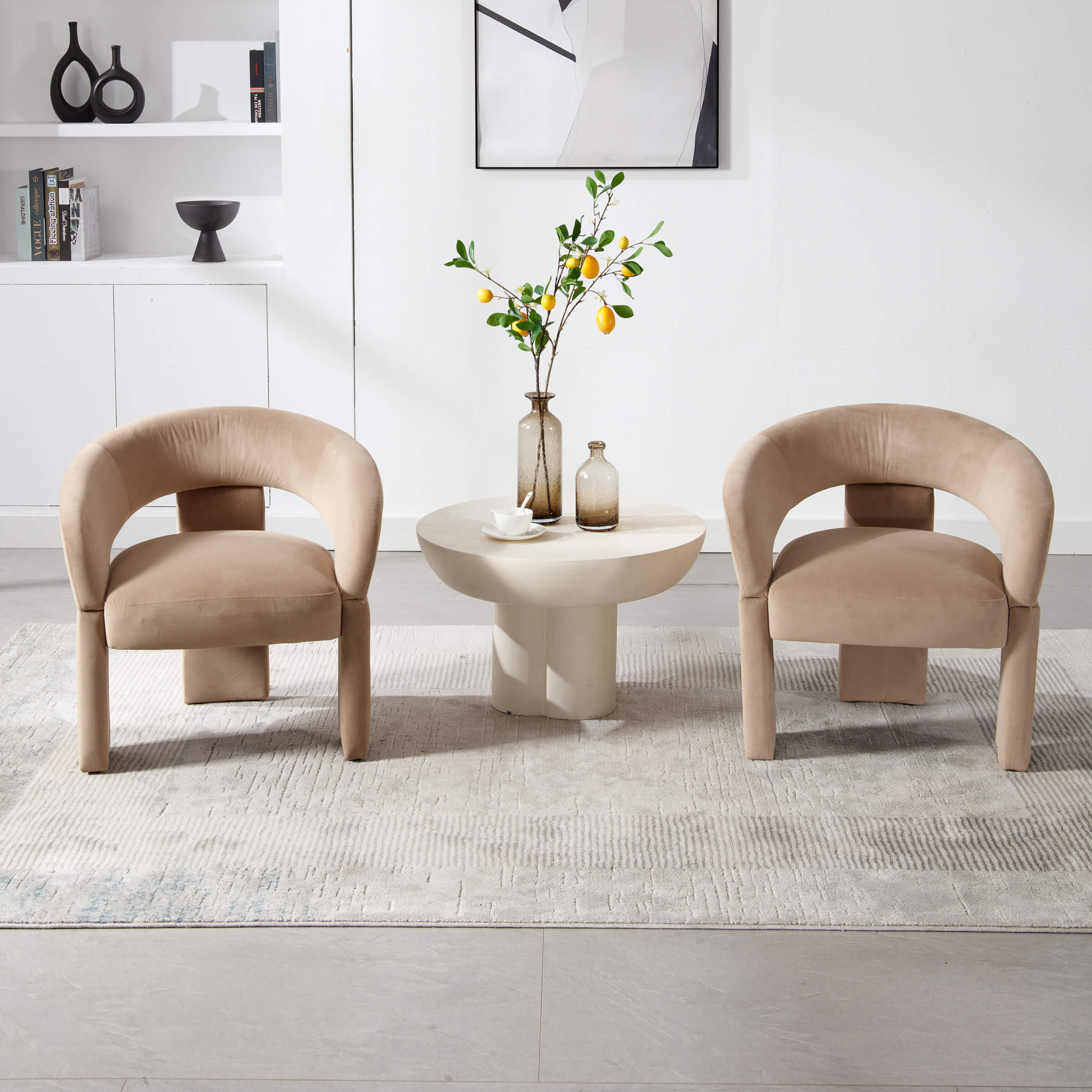 Accent Chair With Round Back - 3957AC - Image 3