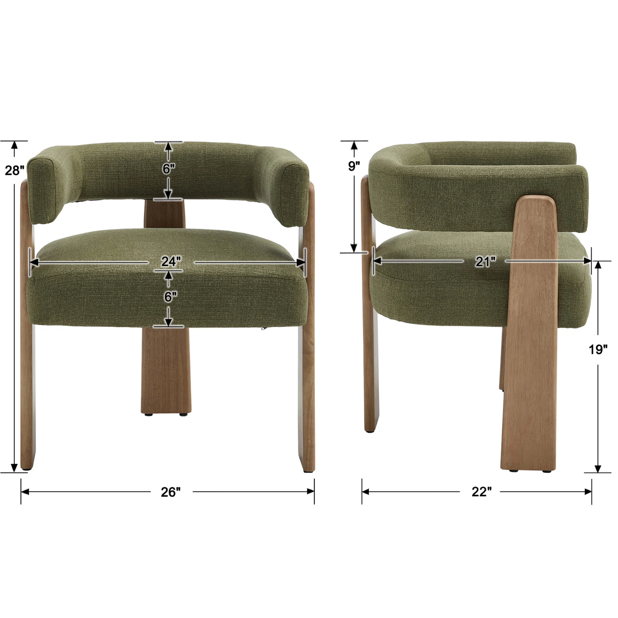 Barrel Dining Chairs - 10179DC - Image 14
