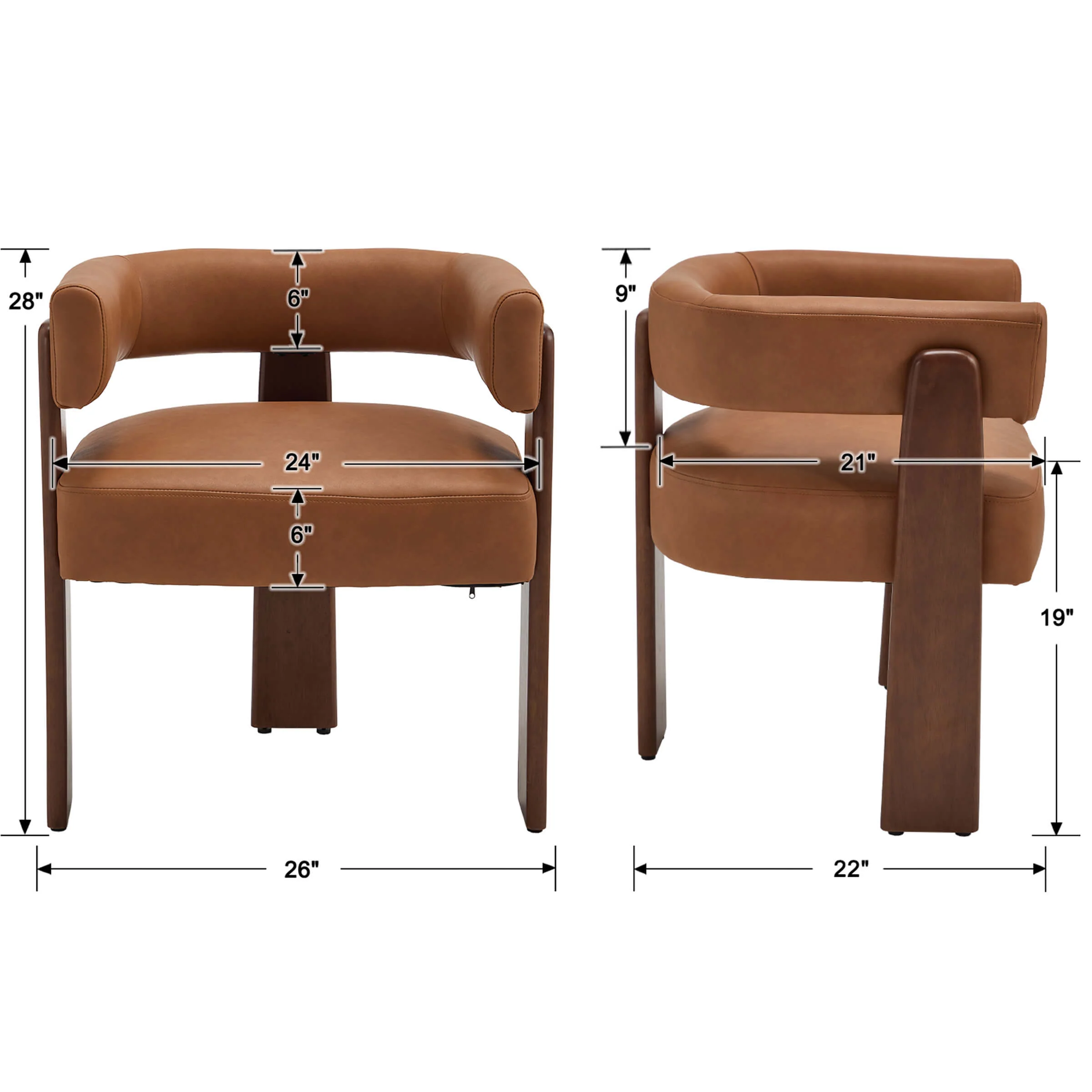 Barrel Dining Chairs - 10179DC - Image 7