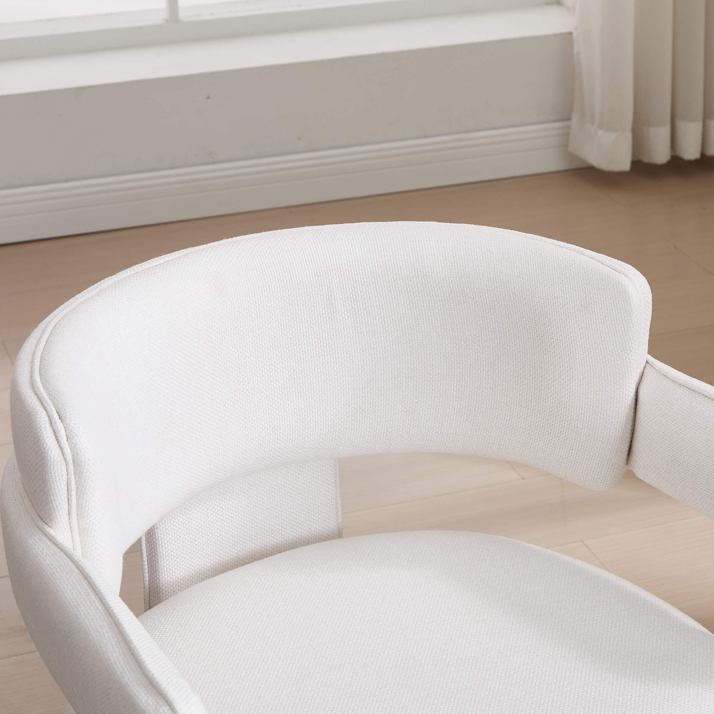 Barrel Dining Chairs with Curved Back - 8402DC - Image 4