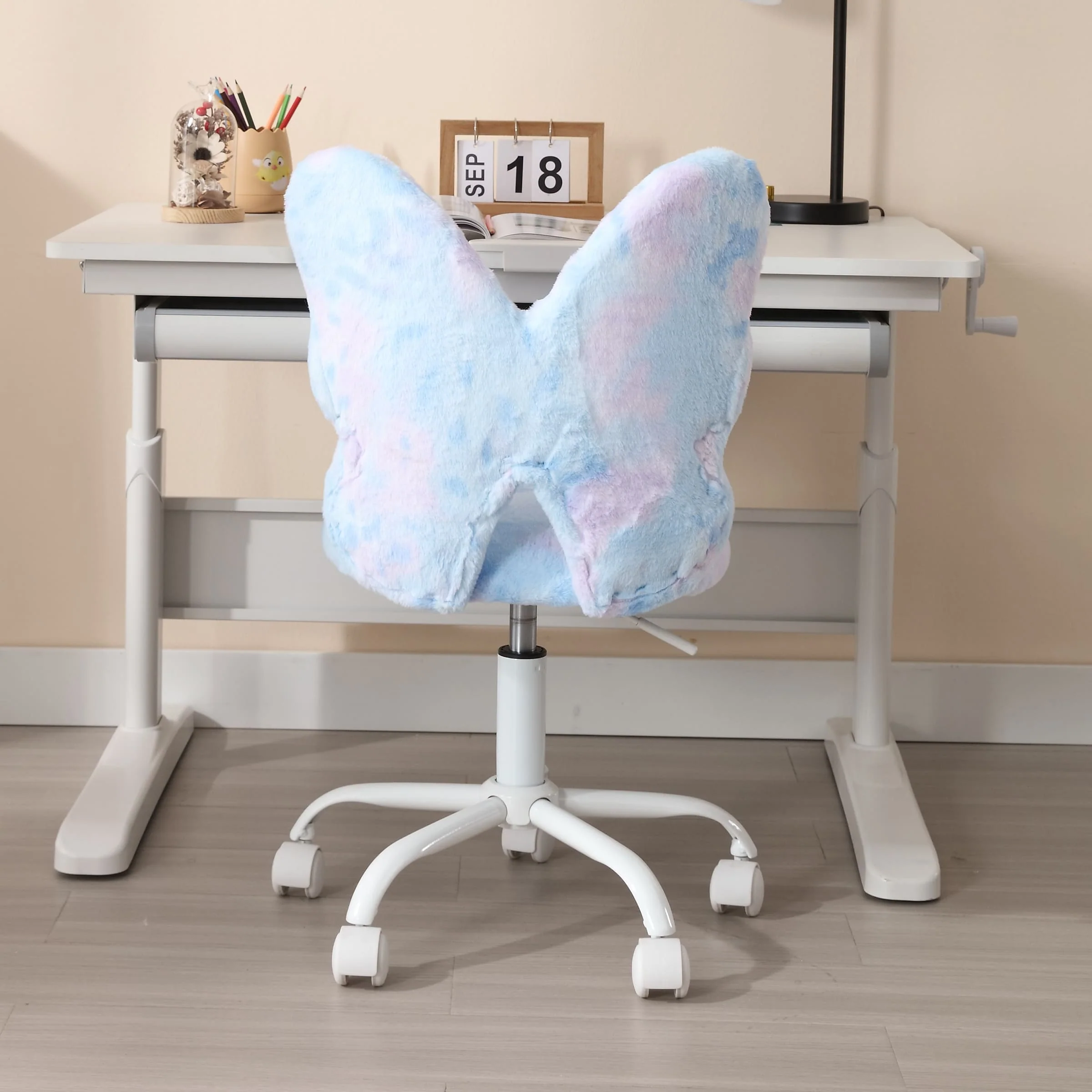 Butterfly Colorful Swivel Kids Desk Chair 1 PCS - 1723KC - Image 10