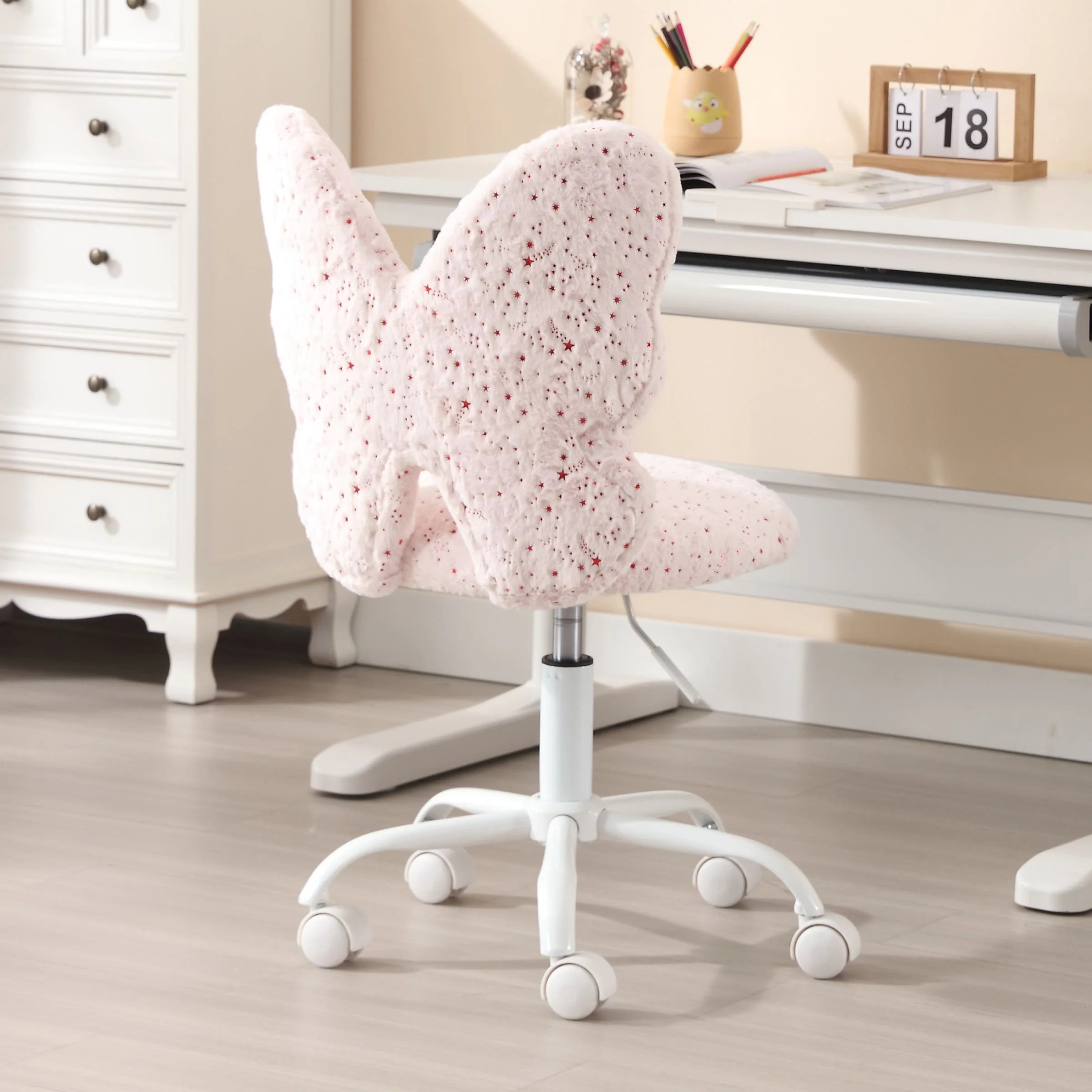 Butterfly Colorful Swivel Kids Desk Chair 1 PCS - 1723KC - Image 18