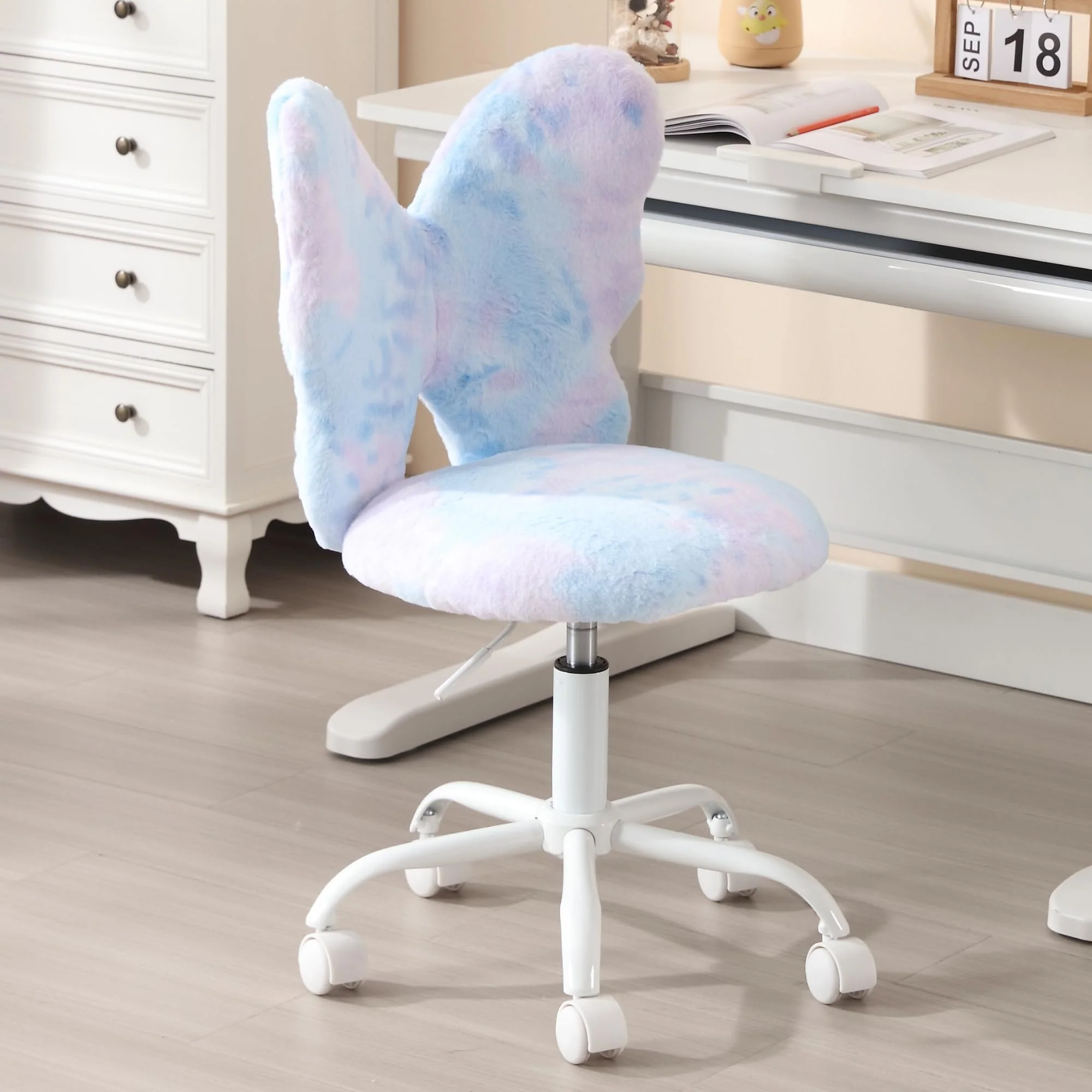 Butterfly Colorful Swivel Kids Desk Chair 1 PCS - 1723KC - Image 9