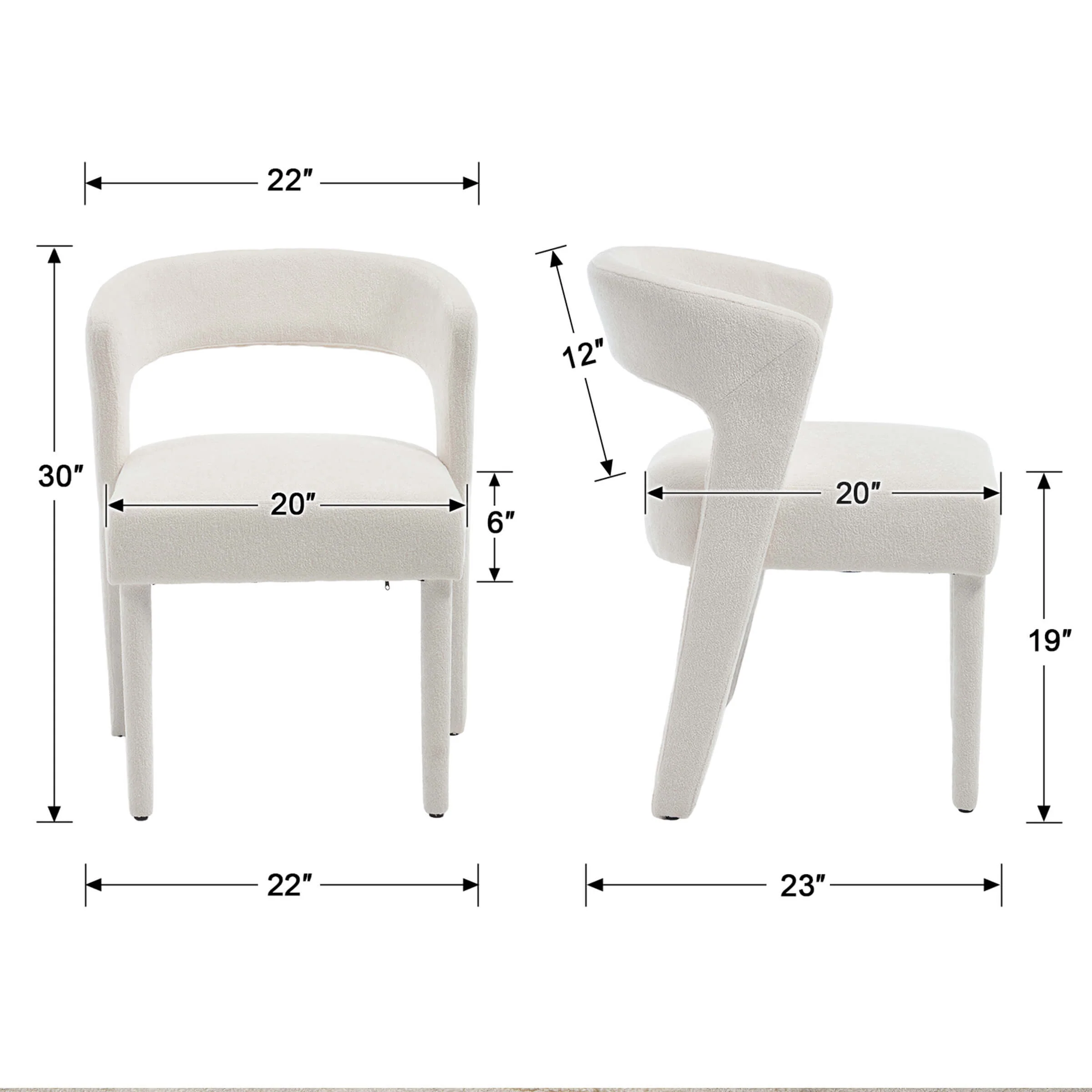 Cozy Cutout Back Dining Chairs - 10098DC - Image 14