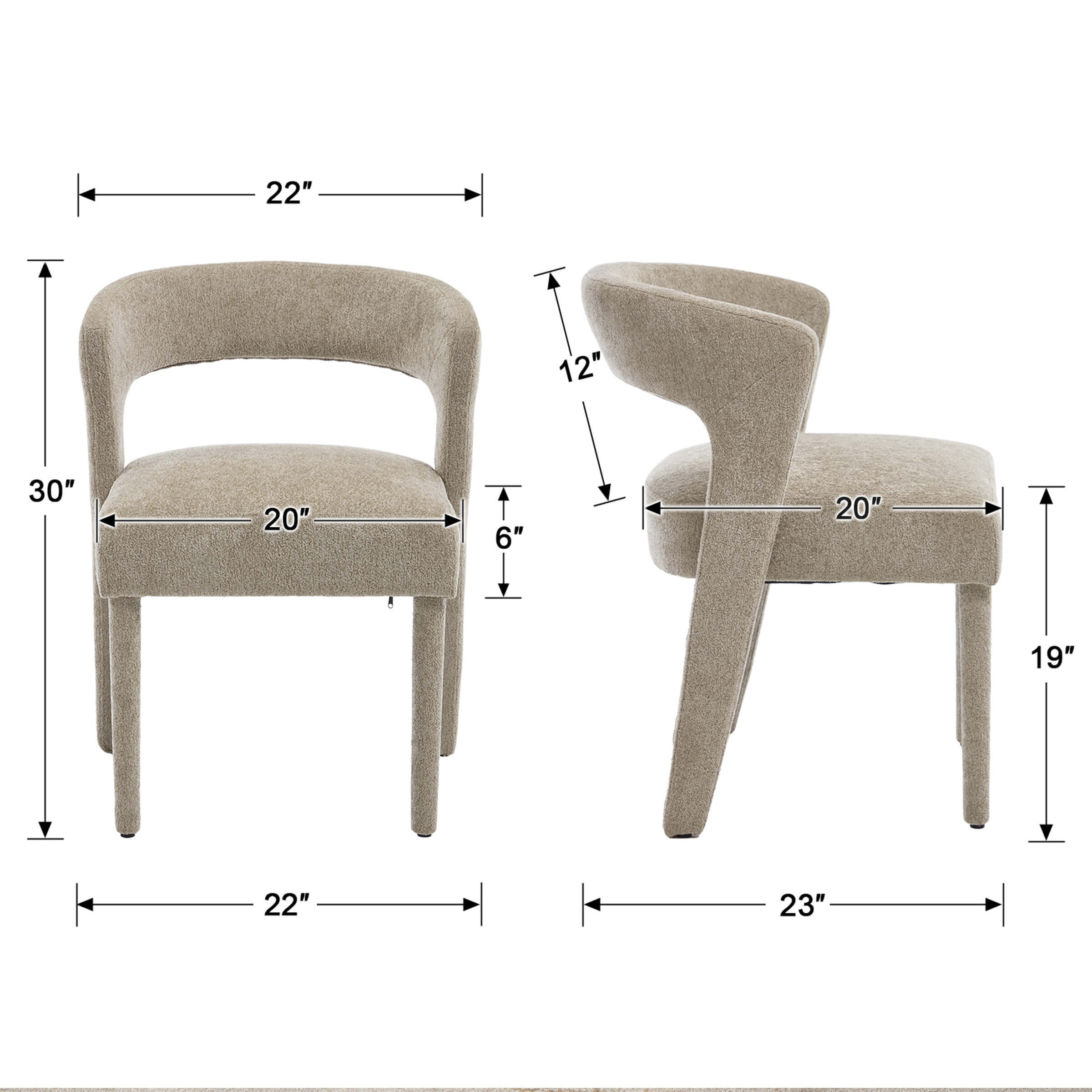 Cozy Cutout Back Dining Chairs - 10098DC - Image 7