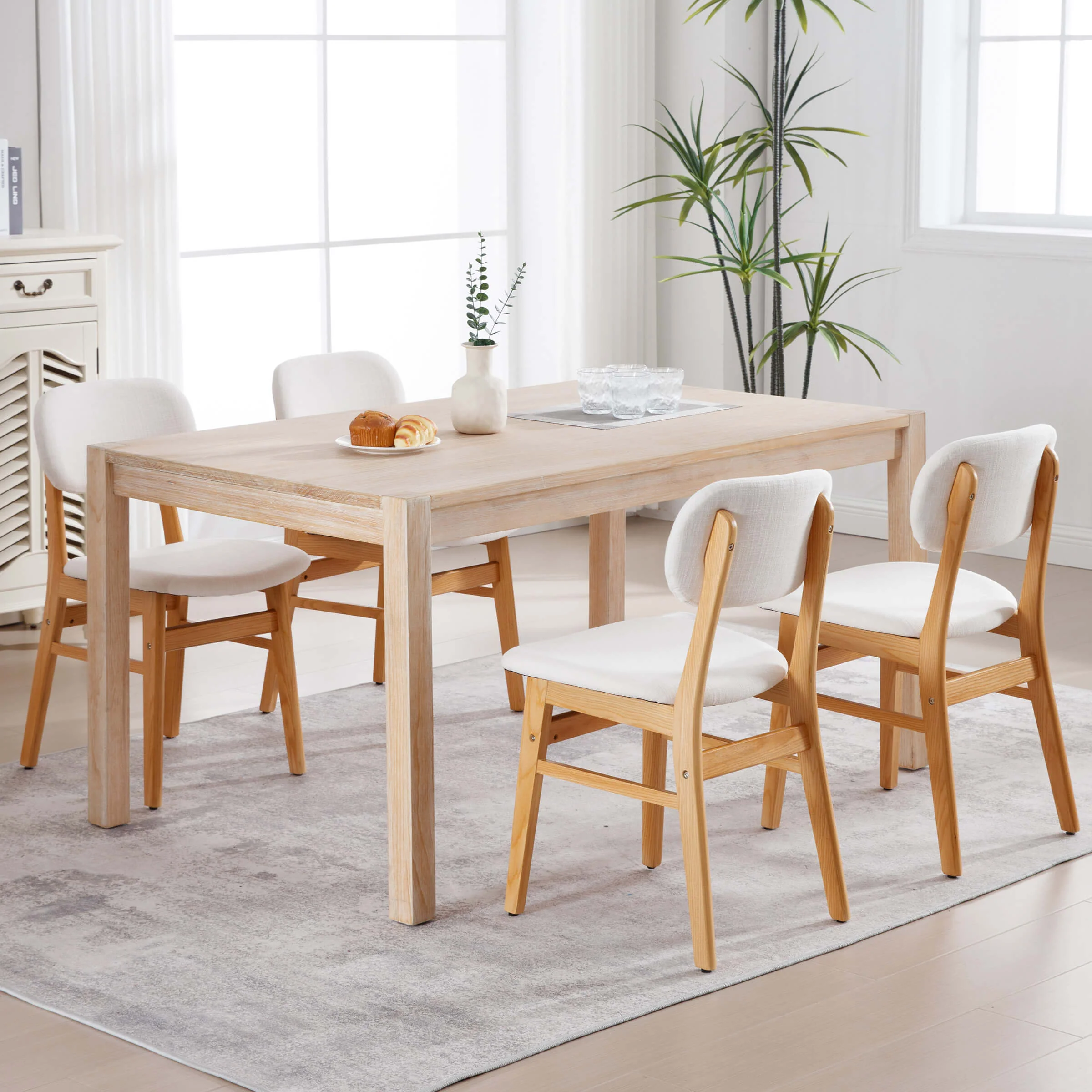 Nordic Style Dining Chairs Set of 2 - 9009DC - Image 4