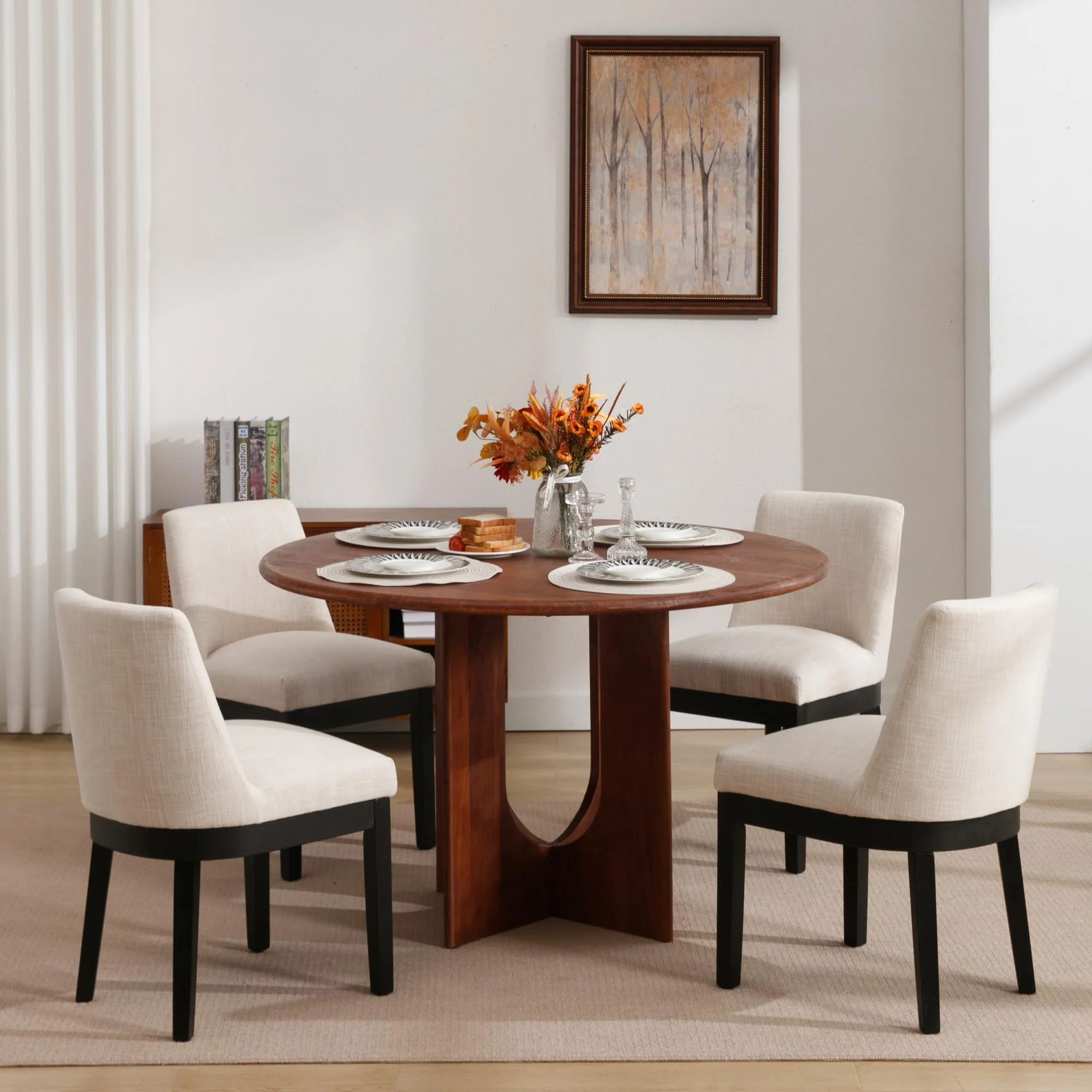 Dining Chairs with Wood Legs Set of 2 - 8925DC - Image 11