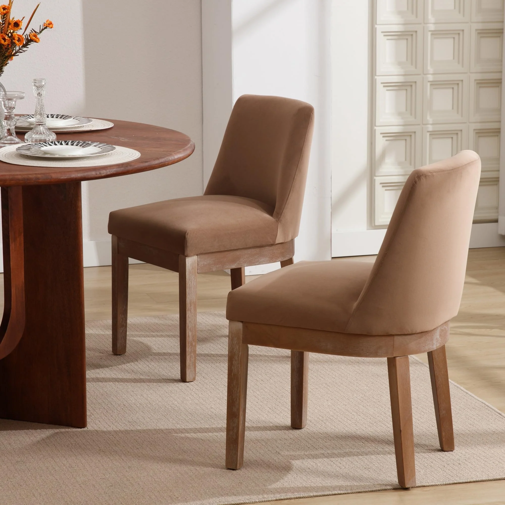 Dining Chairs with Wood Legs Set of 2 - 8925DC - Image 18