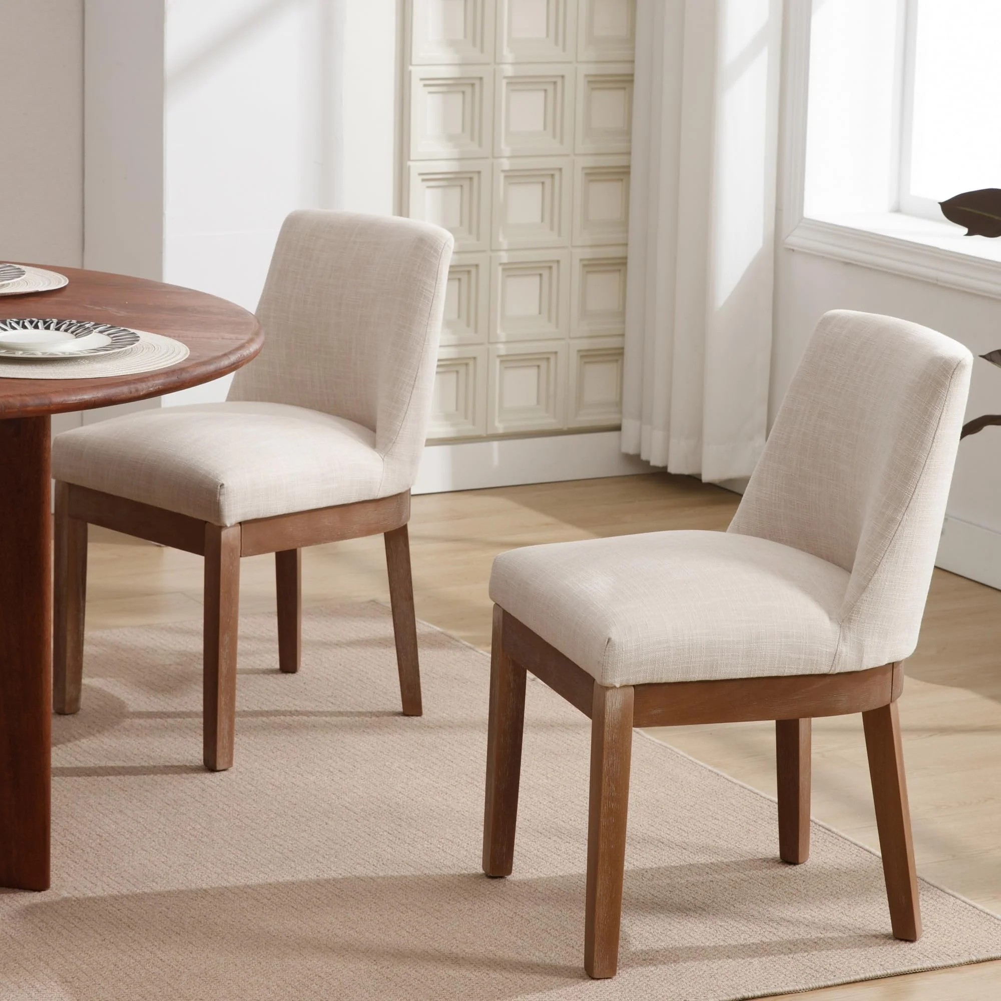 Dining Chairs with Wood Legs Set of 2 - 8925DC - Image 3