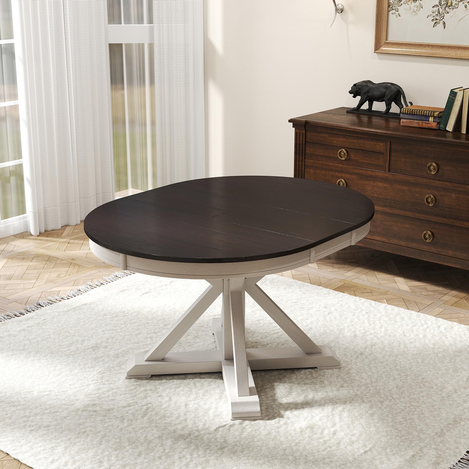 42-54"W Round Dining Table - 22191 - Image 10