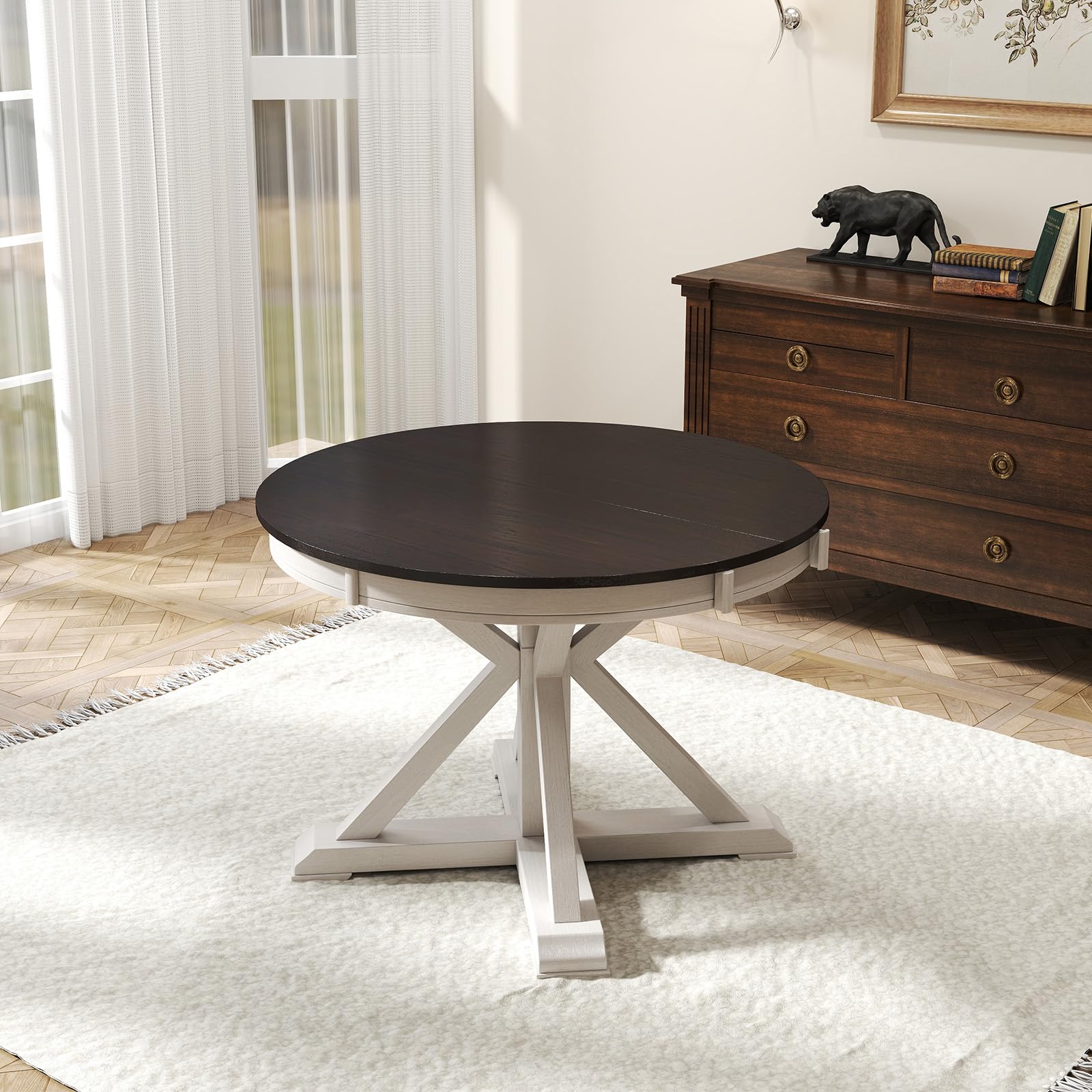42-54"W Round Dining Table - 22191 - Image 11