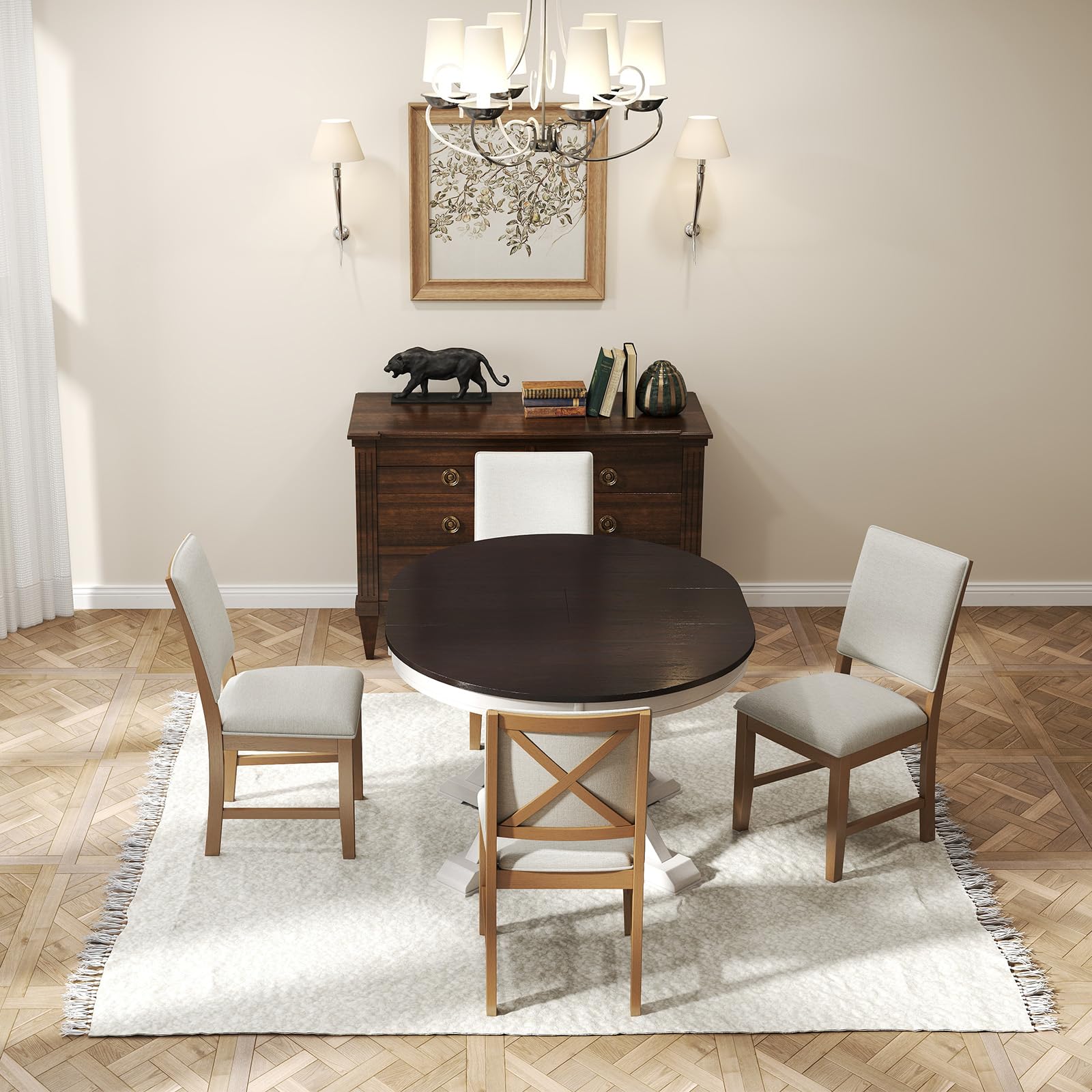 42-54"W Round Dining Table - 22191 - Image 13
