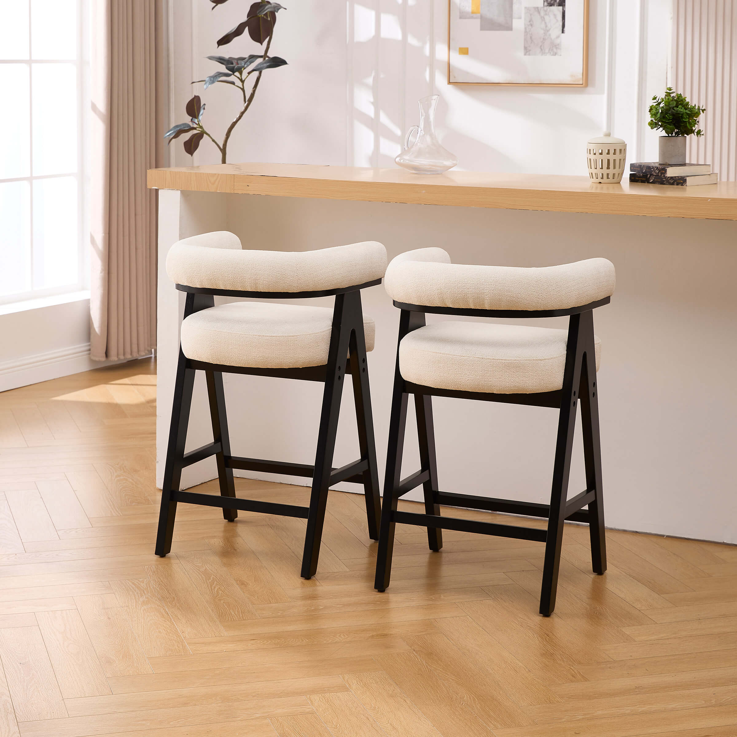 Farmhouse Bar Stools Set of 2-63241CS - Image 8