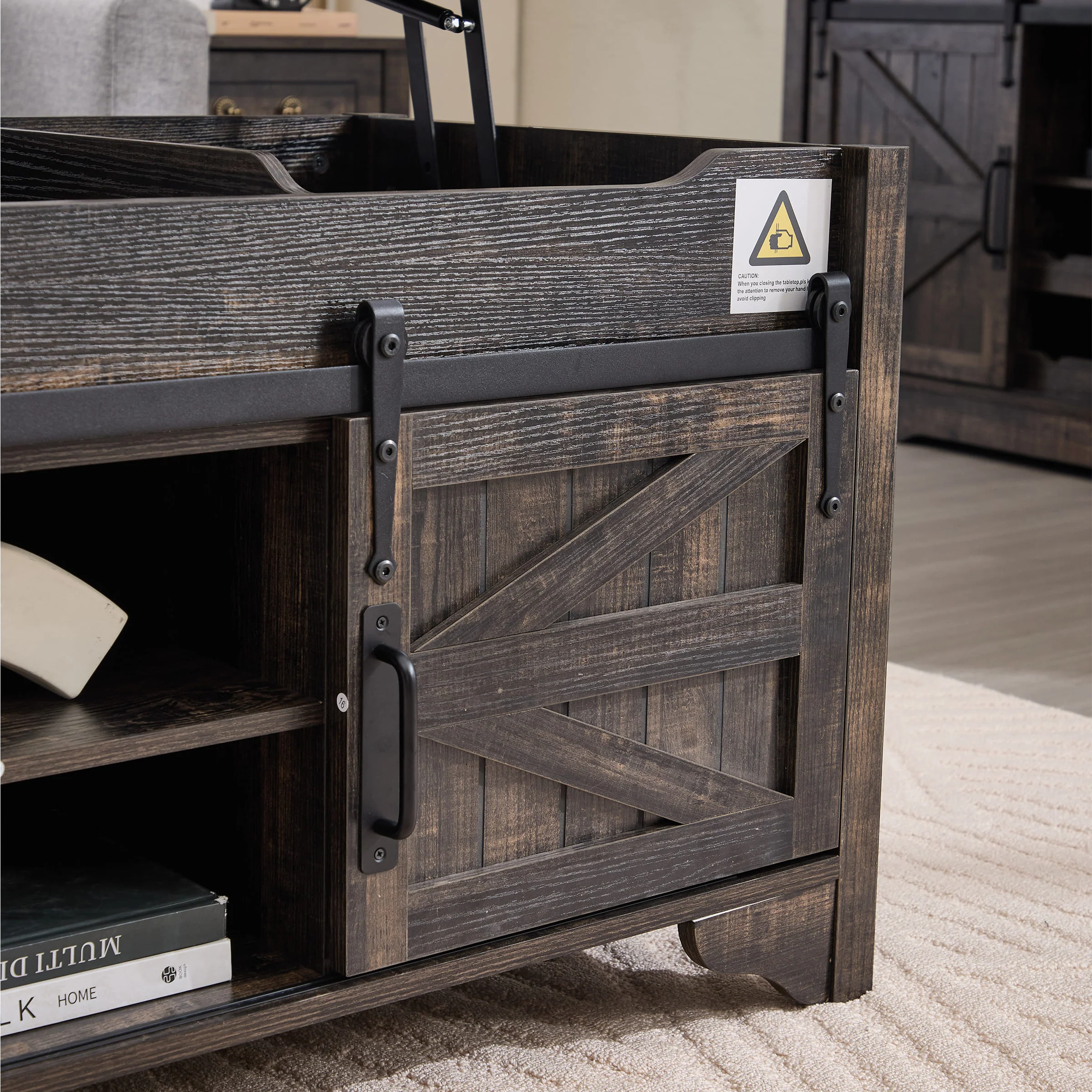 Farmhouse Hidden Storage and Sliding Barn Door - XX161CB - Image 22